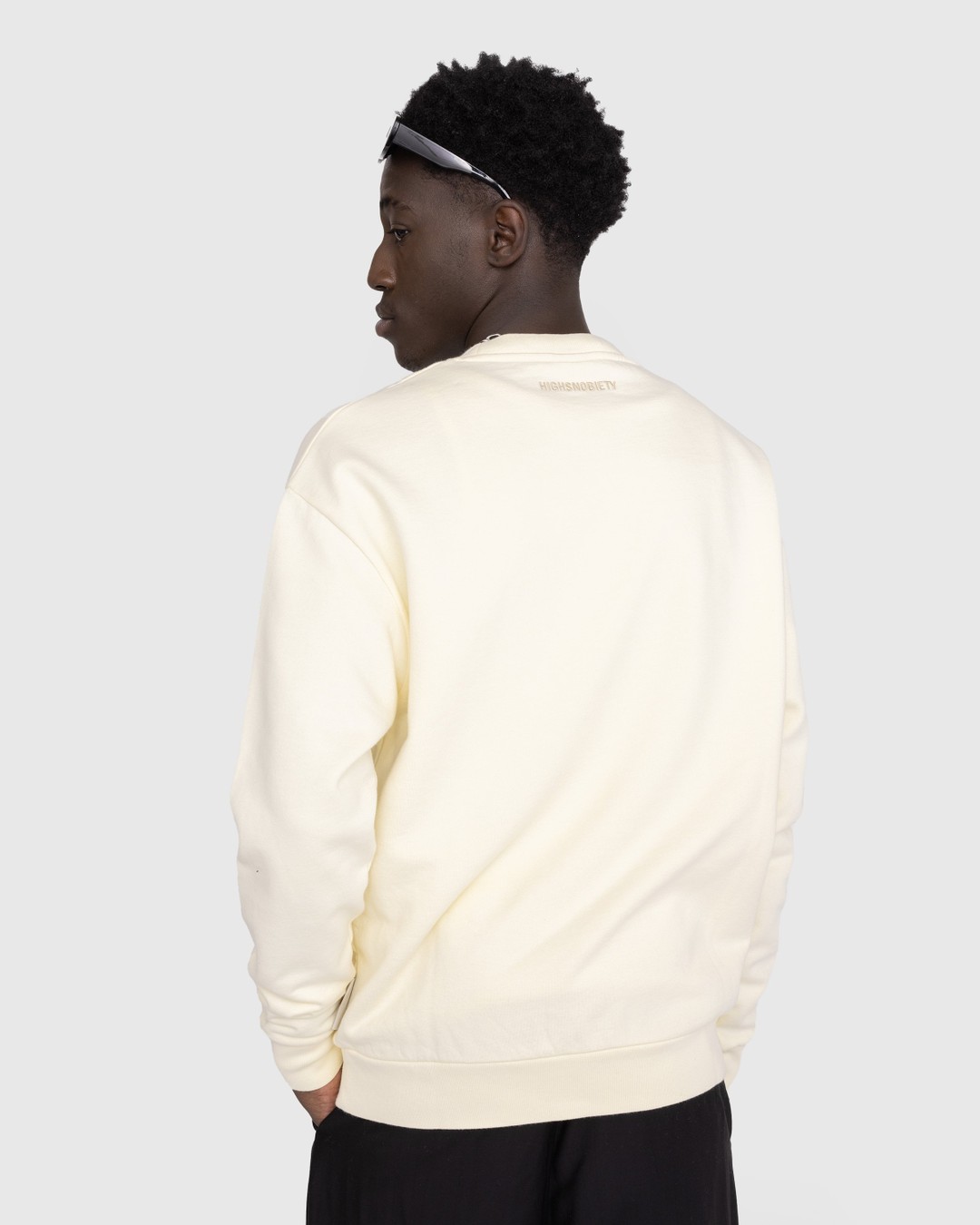 Highsnobiety – Neu York Crewneck Eggshell - Sweats - Yellow - Image 4