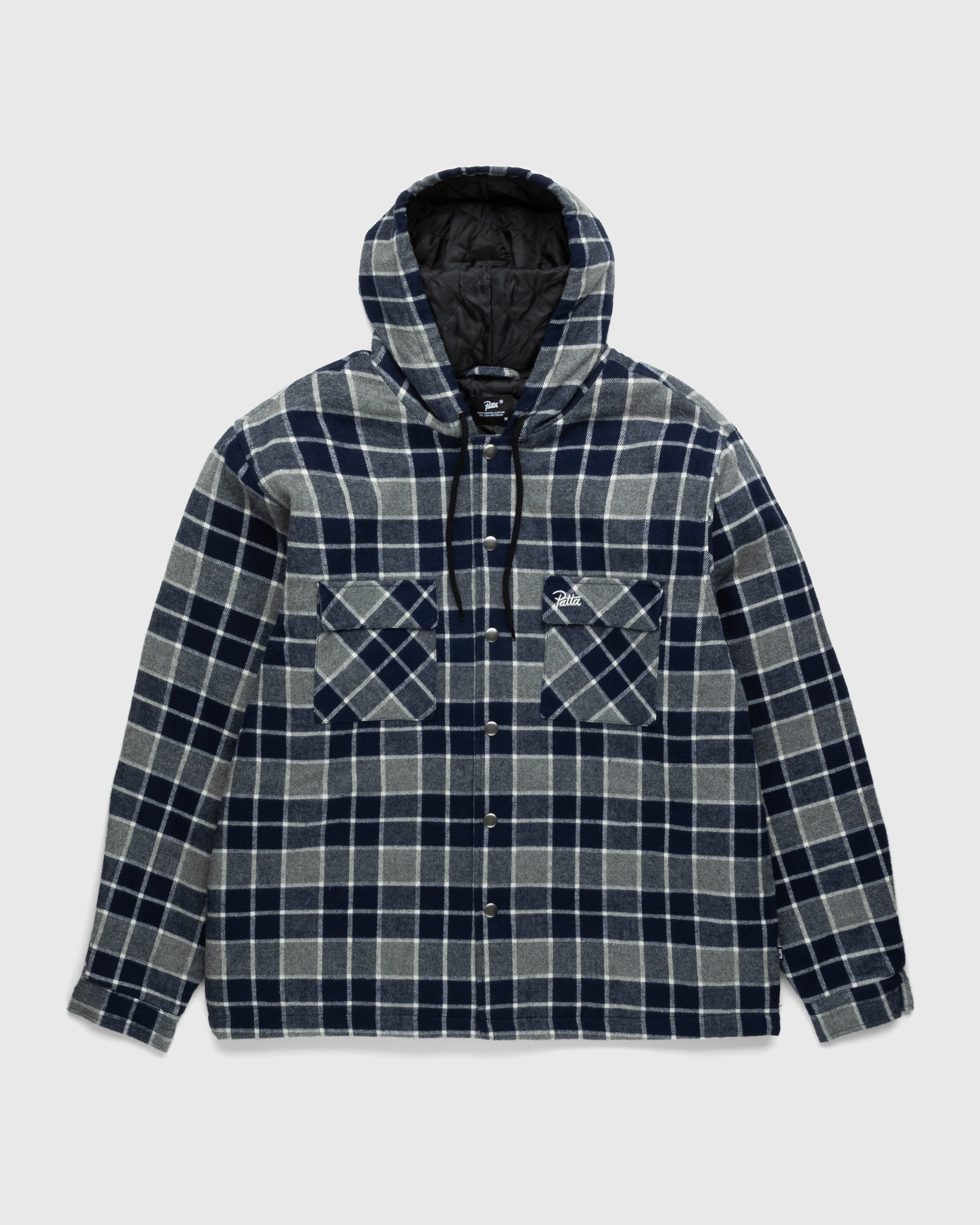 Patta – Plaid Overshirt Morning Dove Check - Shirts - Multi - Image 1