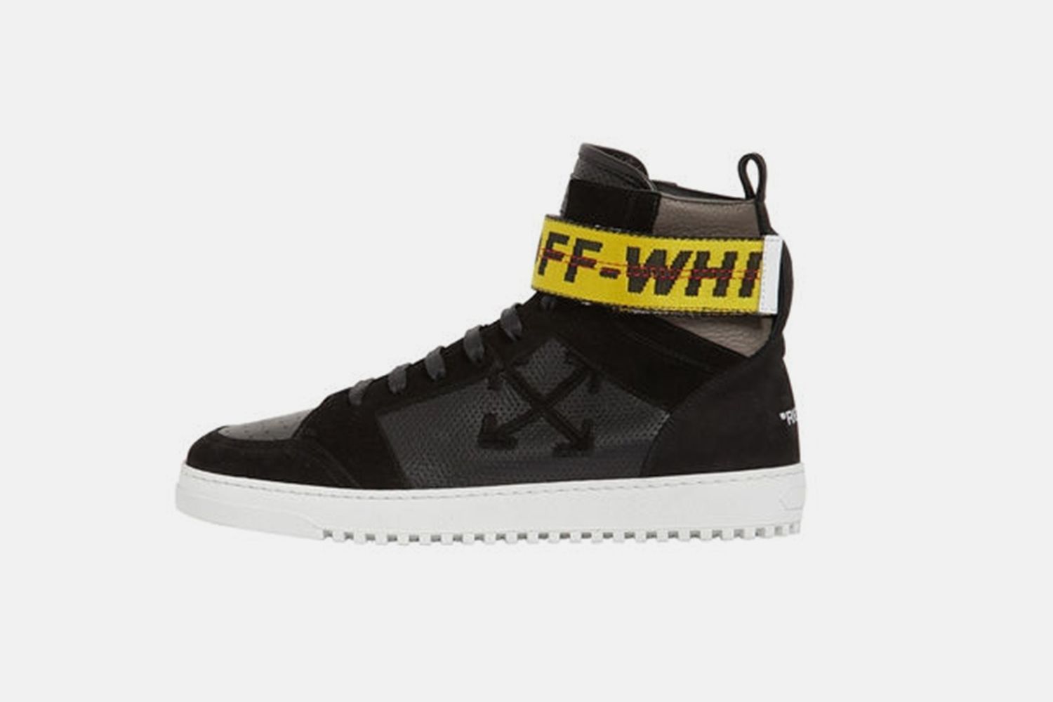 Towing Strap Leather High Top Sneaker