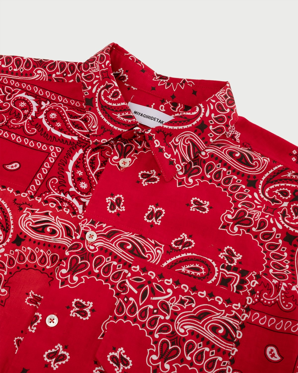 Miyagihidetaka – Bandana Shirt Red