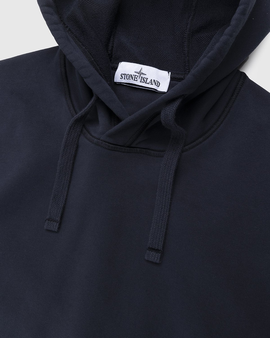 Navy blue store stone island hoodie
