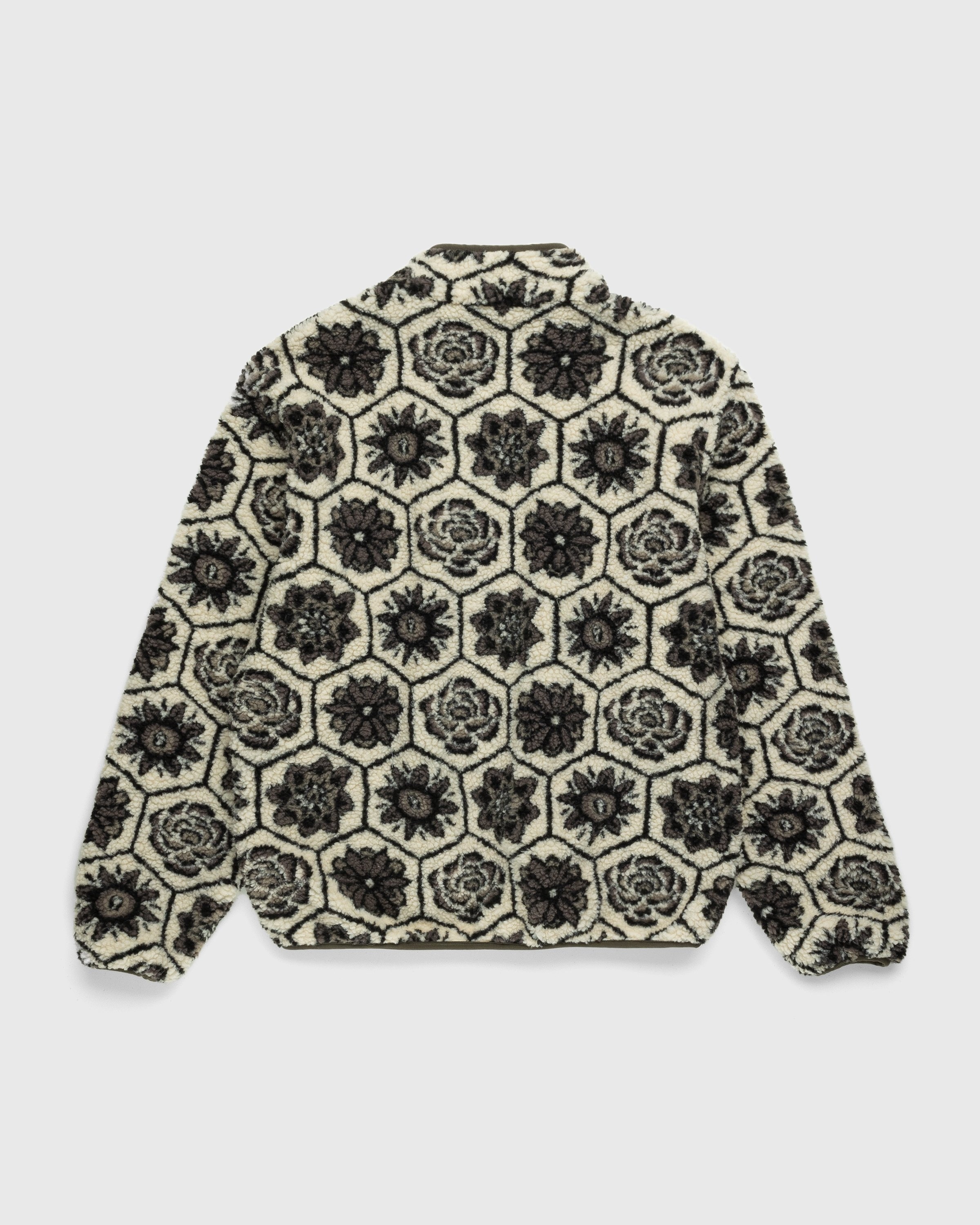 Patta – Wall Flower Fleece Jacket Birch/Dark Gull Grey - Outerwear - Grey - Image 2