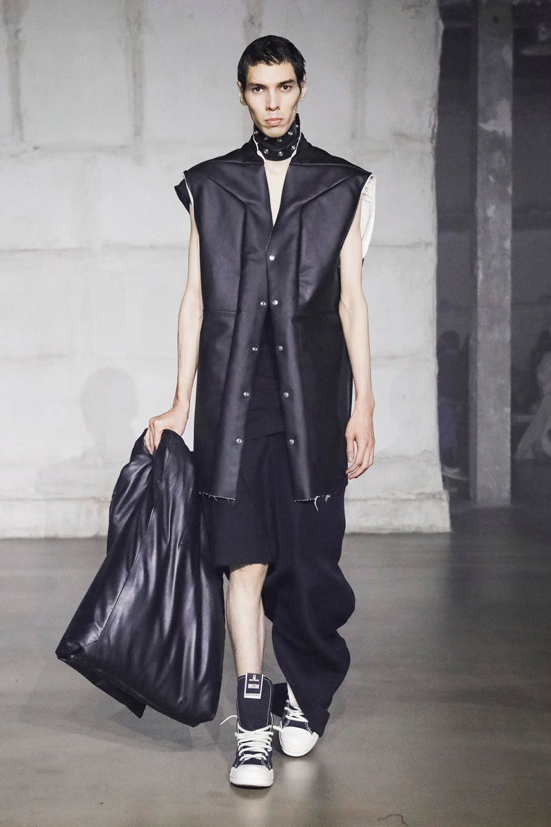 Rick Owens Fall/Winter 2022 Collection: Lightbulb Hats & Leather