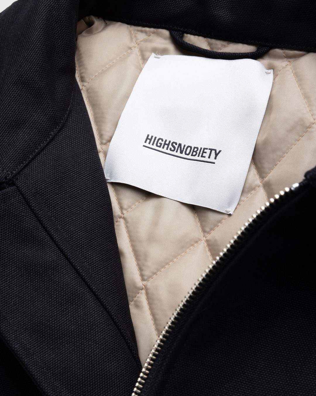 NTS x Highsnobiety – Stonewashed Canvas Bomber Jacket Black - Outerwear - Black - Image 7
