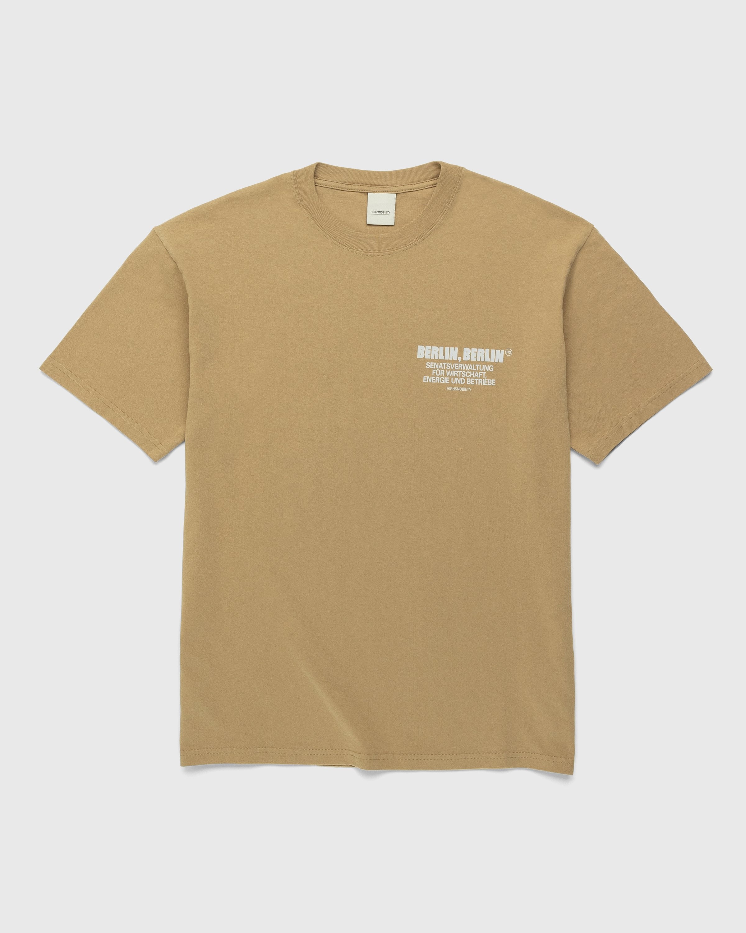 Highsnobiety – BERLIN, BERLIN 3 T-Shirt Military Green - Tops - Beige - Image 2
