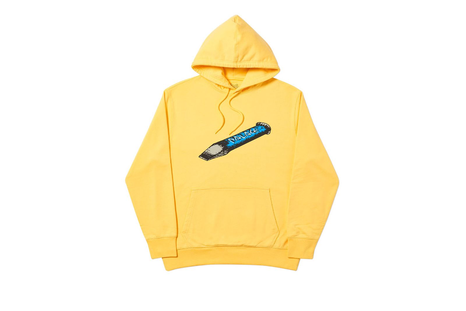 Palace 2019 Autumn Hood Chizzle Up yellow front
