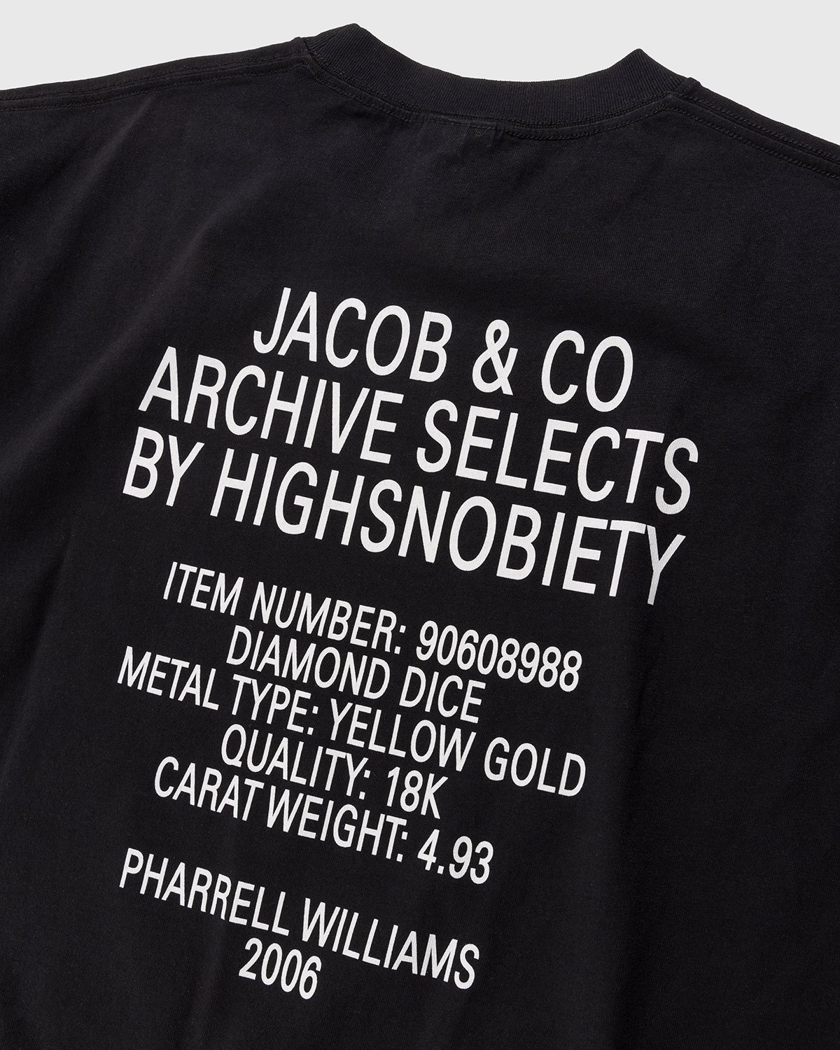 Jacob & Co. x Highsnobiety – Diamond Dice T-Shirt Black - Tops - Black - Image 6