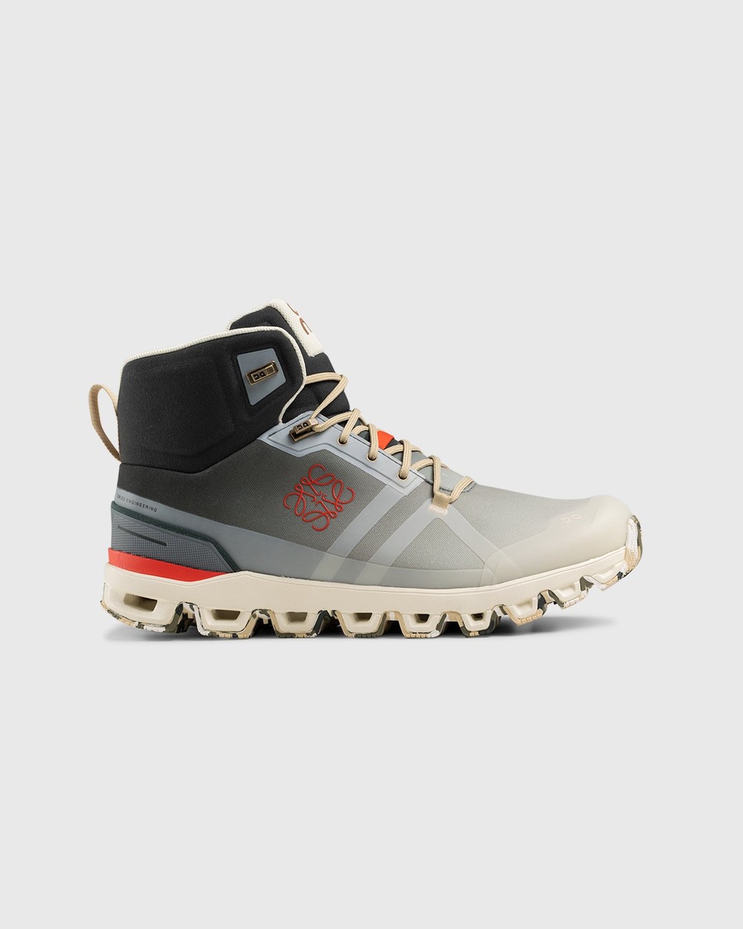 Loewe x On – Men's Cloudrock Gradient Khaki - Hiking Boots - Grey - Image 1