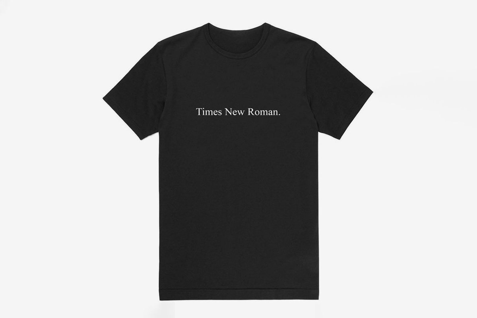 times new roman black t-shirt