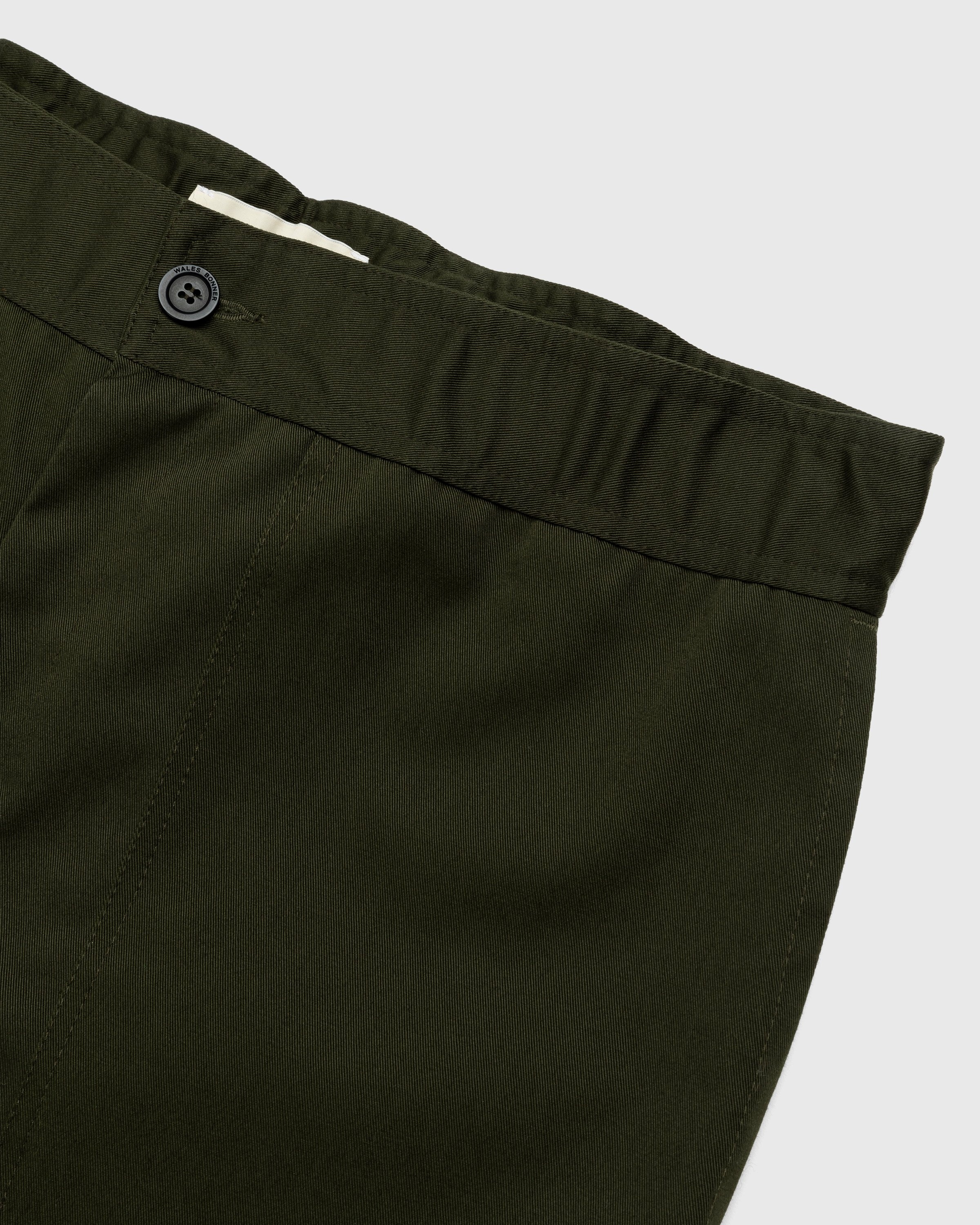 Wales Bonner – Earth Trousers Green - Pants - Green - Image 3