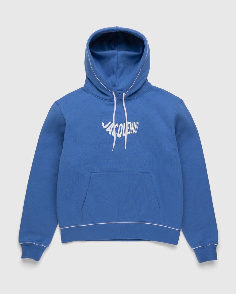 JACQUEMUS – Le Sweatshirt Vague Print Logo Wave Blue
