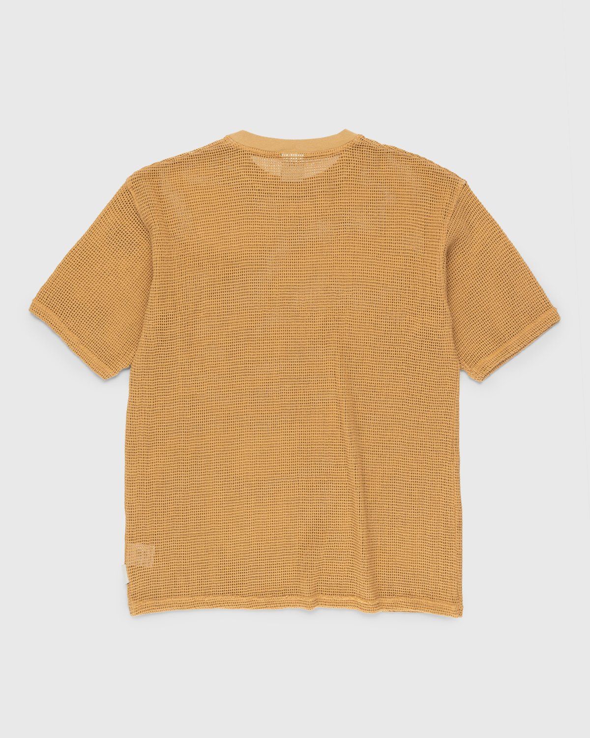 Highsnobiety – Knit Mesh Jersey T-Shirt Brown - T-Shirts - Brown - Image 2