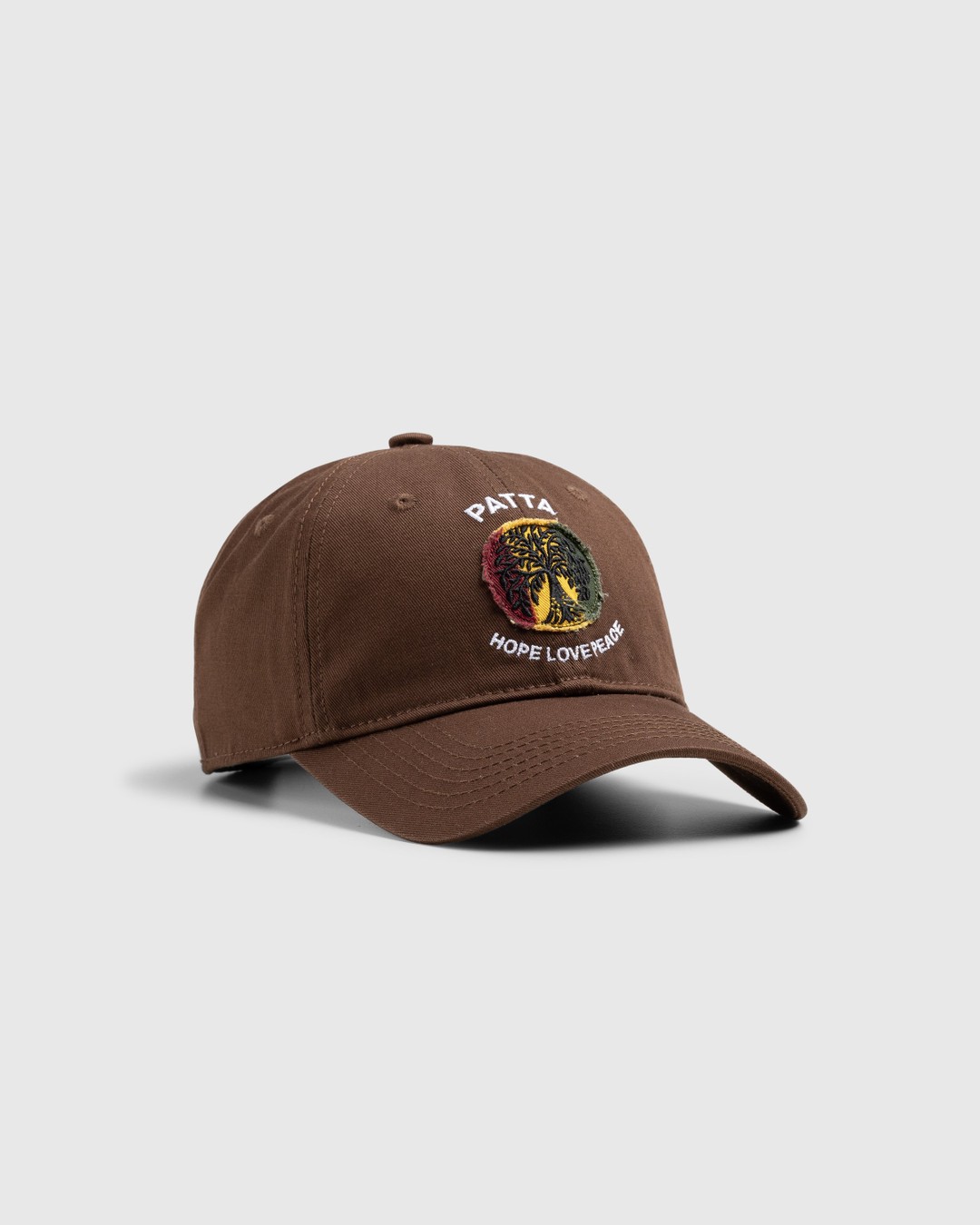 Patta – Hope Love Peace Sports Cap - Caps - Brown - Image 1