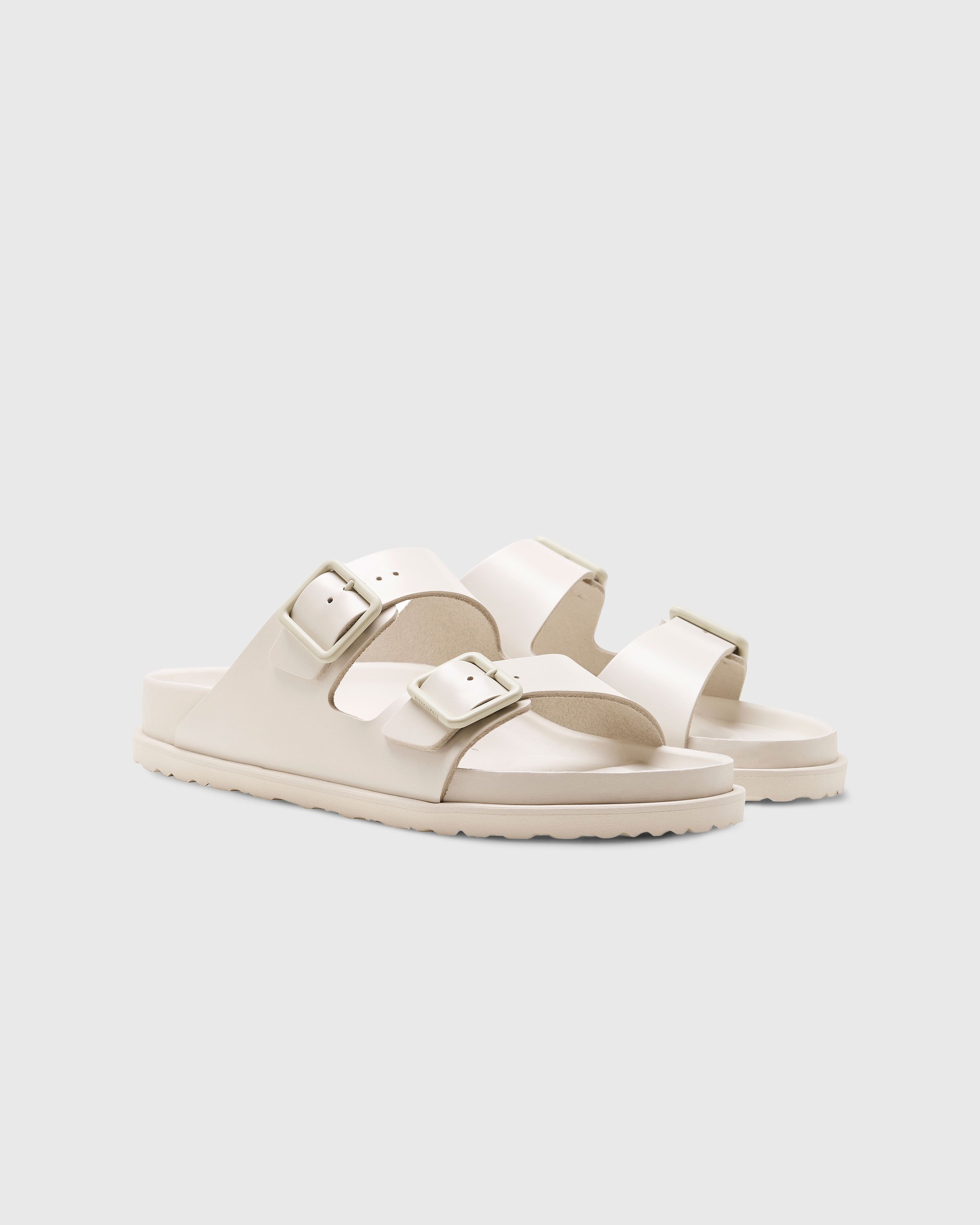 Birkenstock – Arizona Smooth Leather Bone - Sandals - White - Image 2