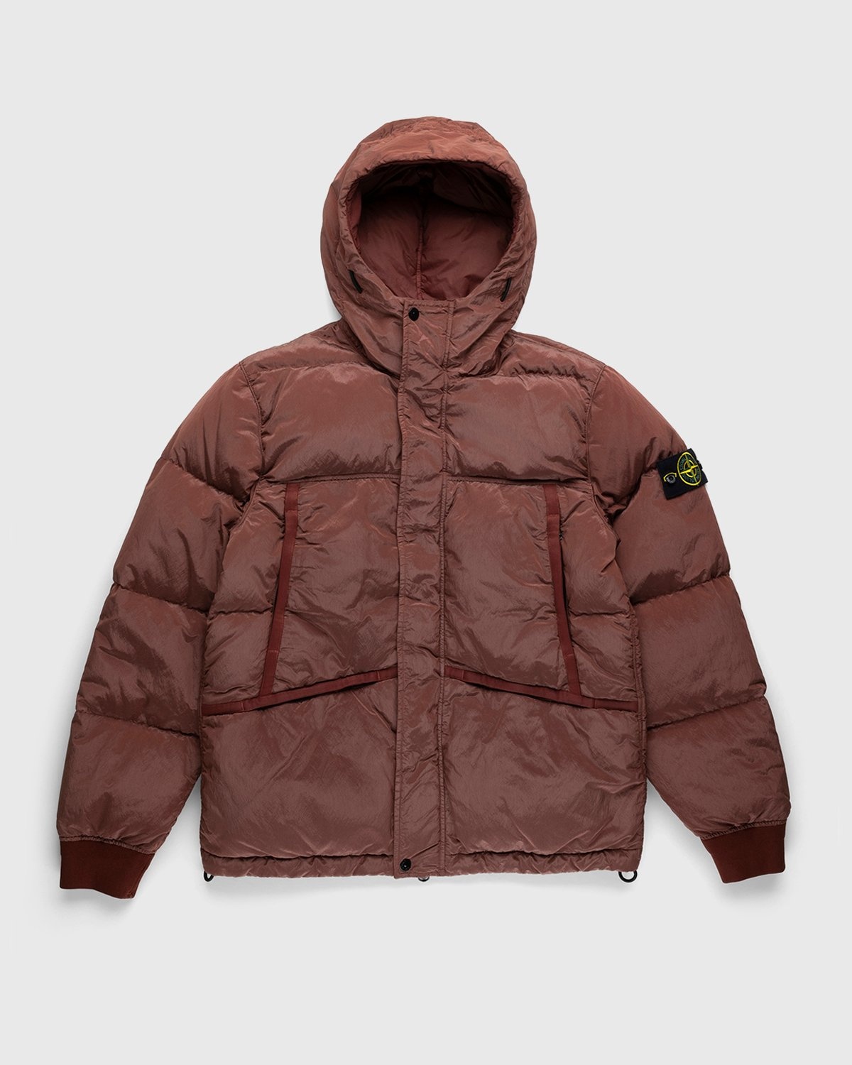 Stone Island Real Down Jacket Brick Red Highsnobiety Shop