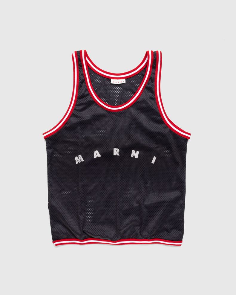 Basket Tank Top Shopping Bag Black