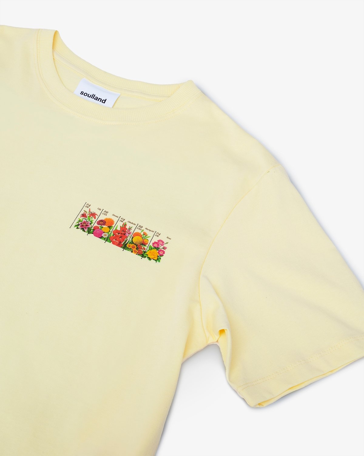 Soulland – Rossell S/S Yellow - T-Shirts - Yellow - Image 6