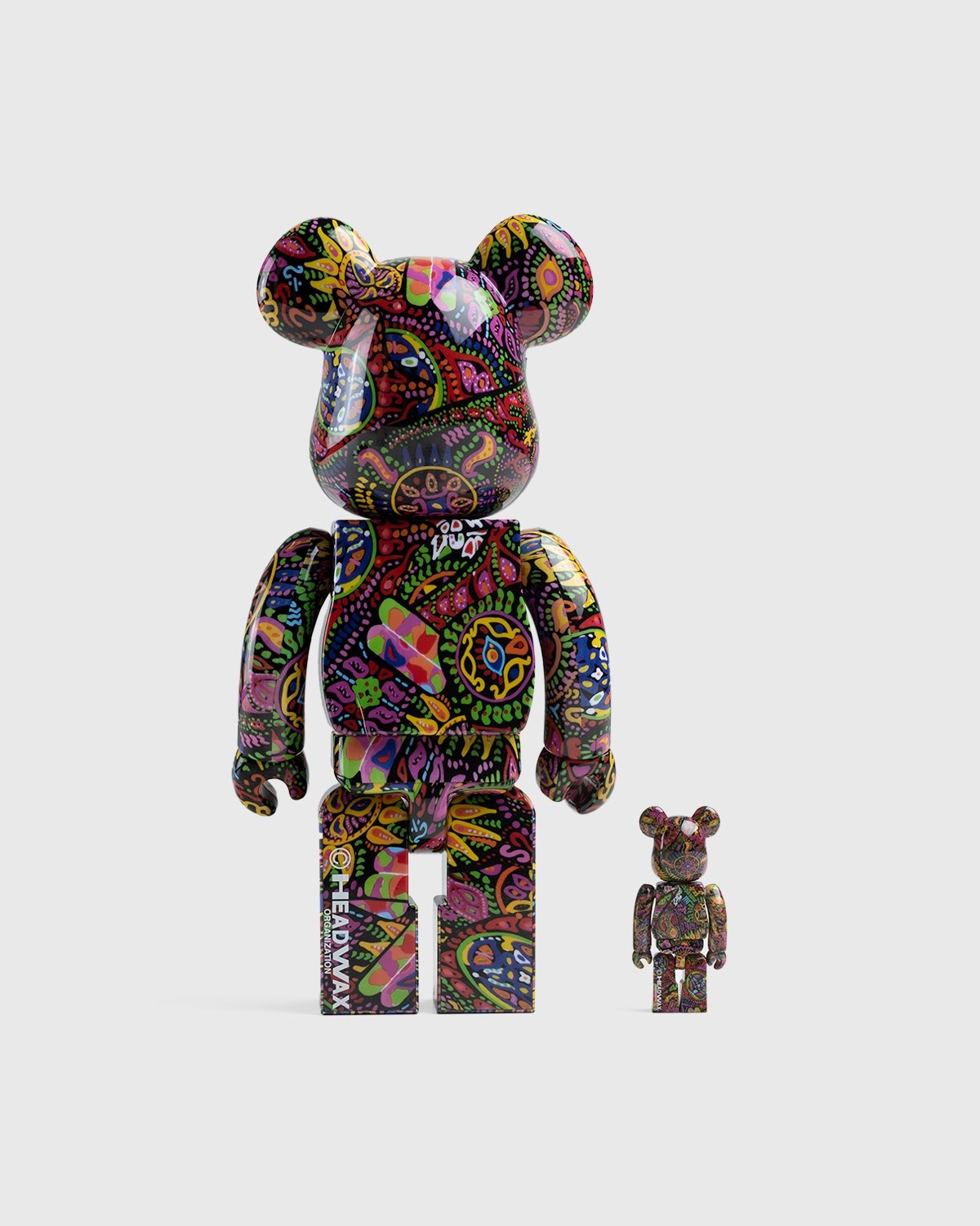 Medicom – Be@rbrick Psychedelic Paisley 100% and 400% Set Multi - Toys - Multi - Image 3