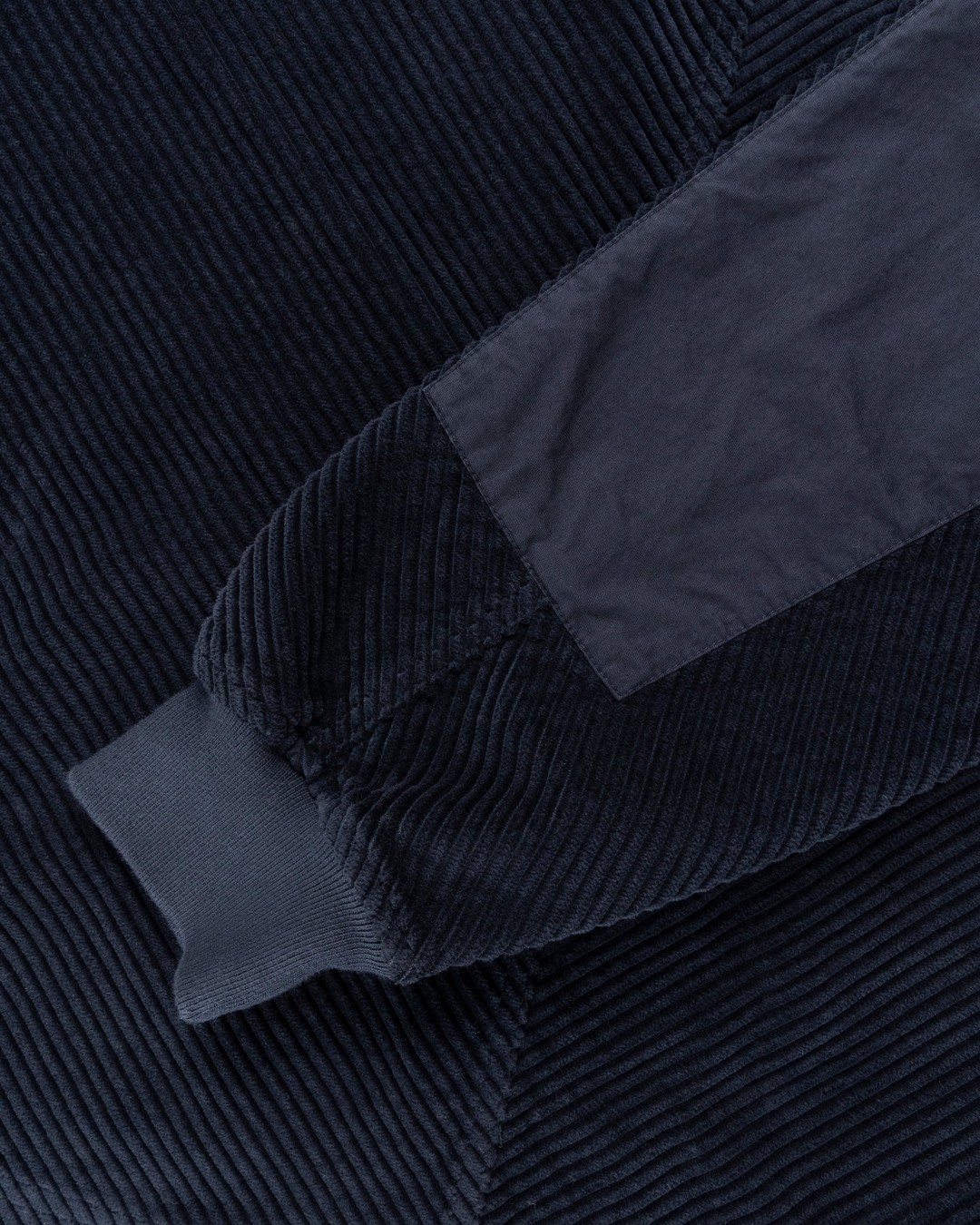 Stone Island – Corduroy Crewneck Navy Blue - Sweats - Blue - Image 6