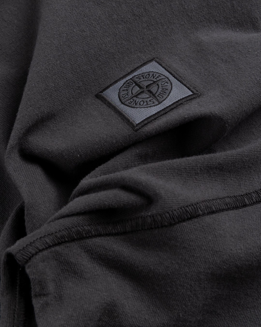 Stone Island – Fissato T-Shirt Charcoal - Tops - Beige - Image 5