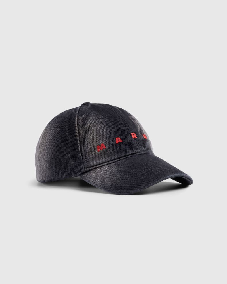 Six-Panel Logo Cap Black