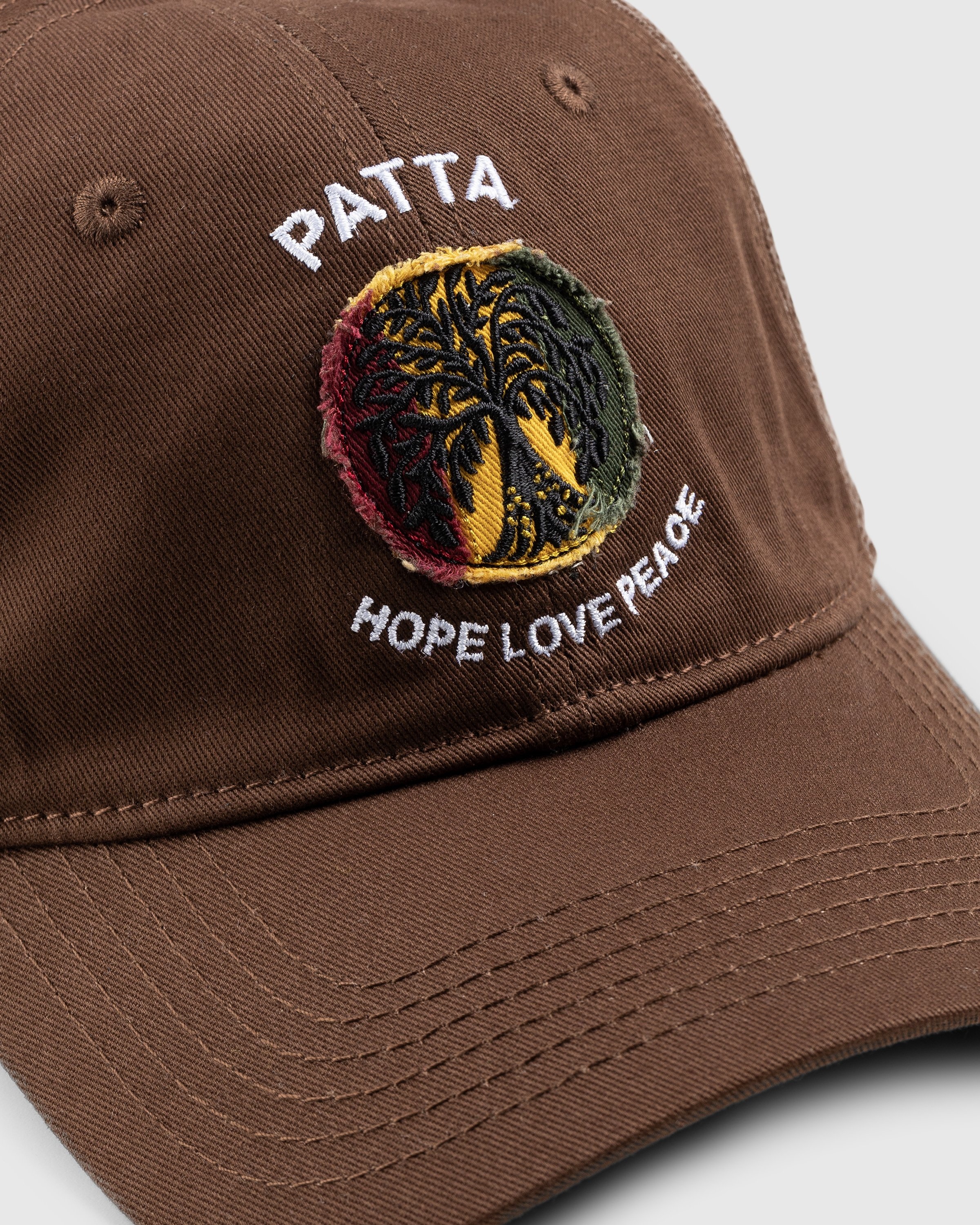 Patta – Hope Love Peace Sports Cap - Caps - Brown - Image 4
