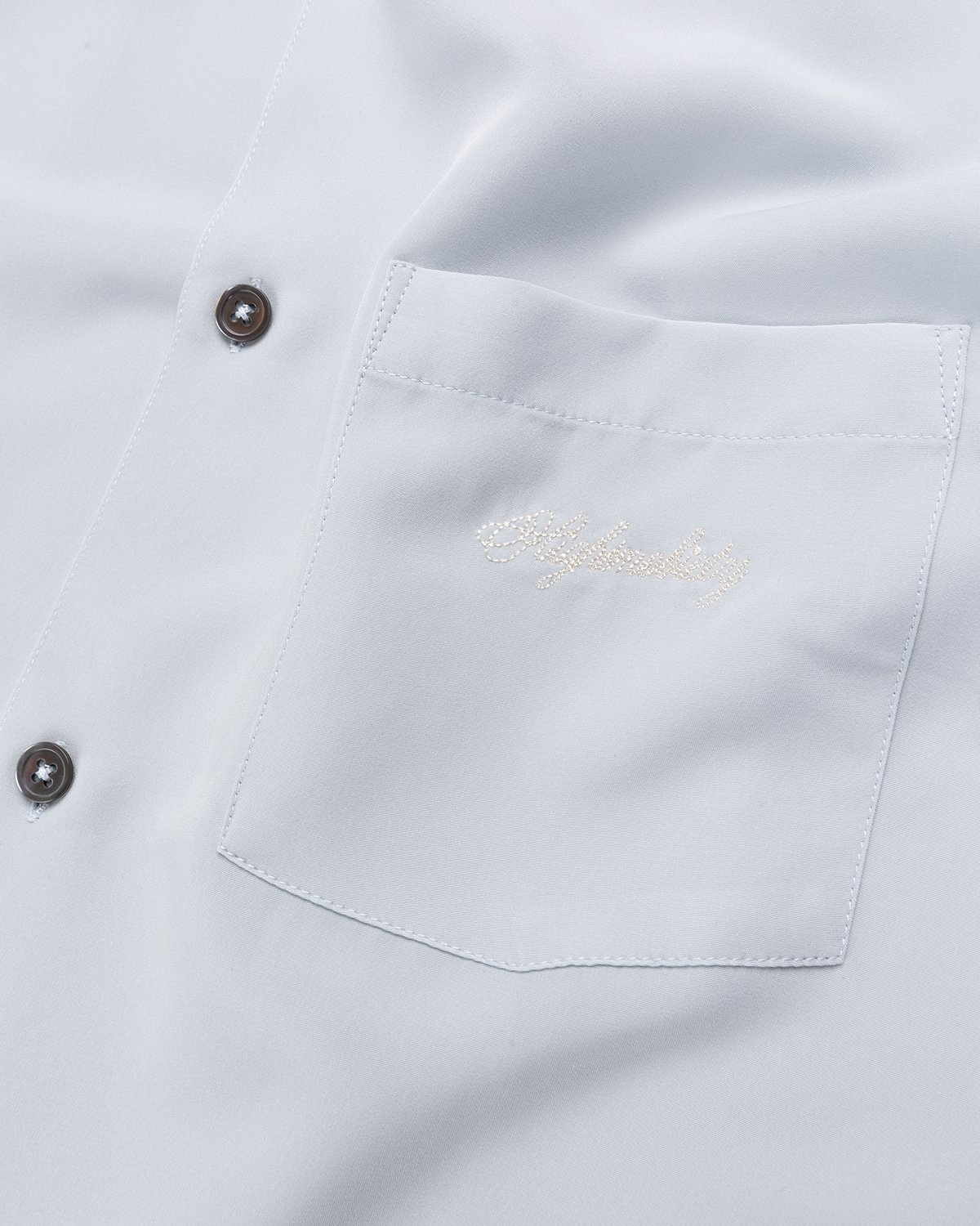 Highsnobiety – Rayon Short-Sleeve Shirt Sky Blue Cream - Shirts - Blue - Image 5