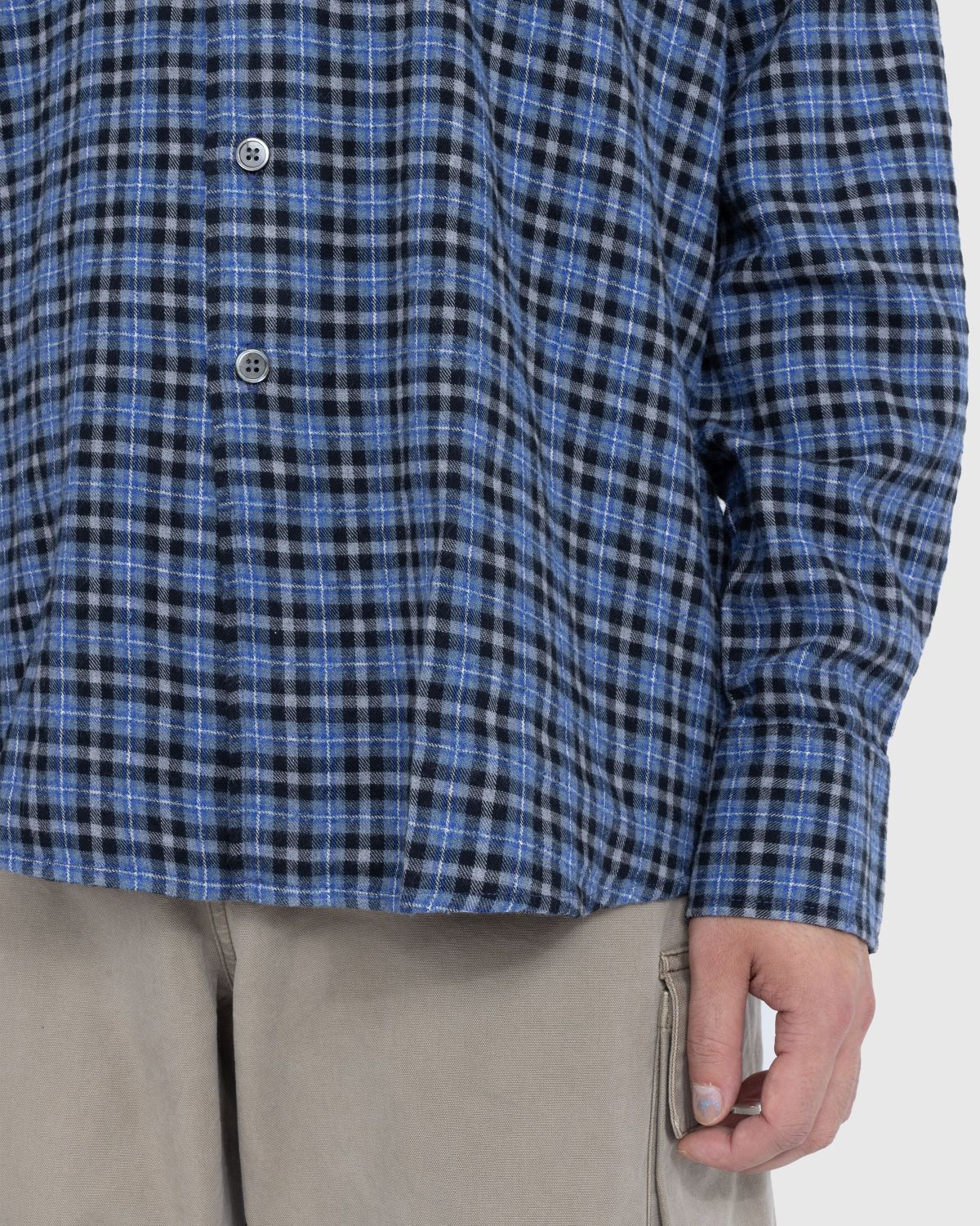 Our Legacy – Above Shirt Cantrell Check - Shirts - Blue - Image 5