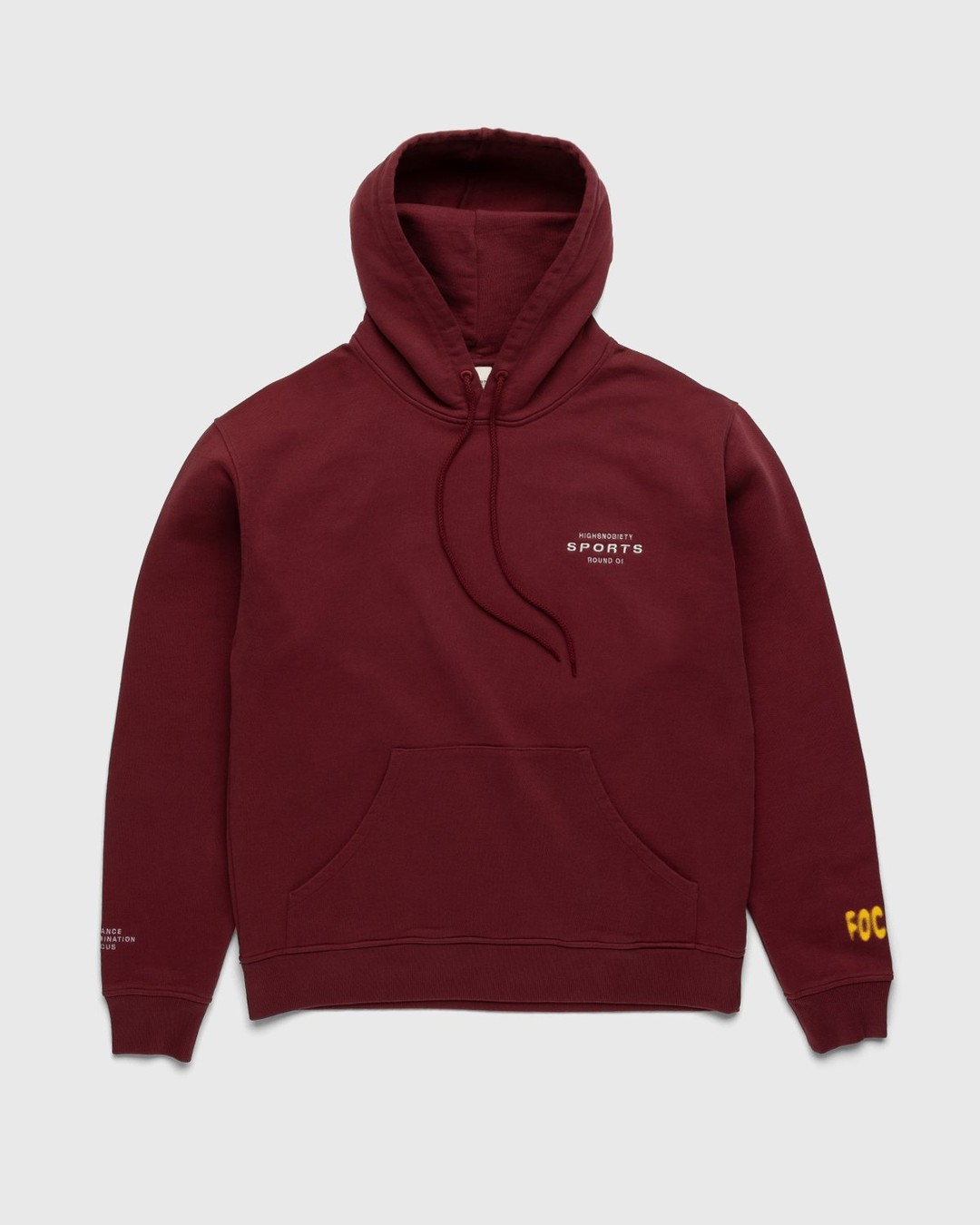 Highsnobiety – HS Sports Focus Hoodie Bordeaux - Sweats - Red - Image 2