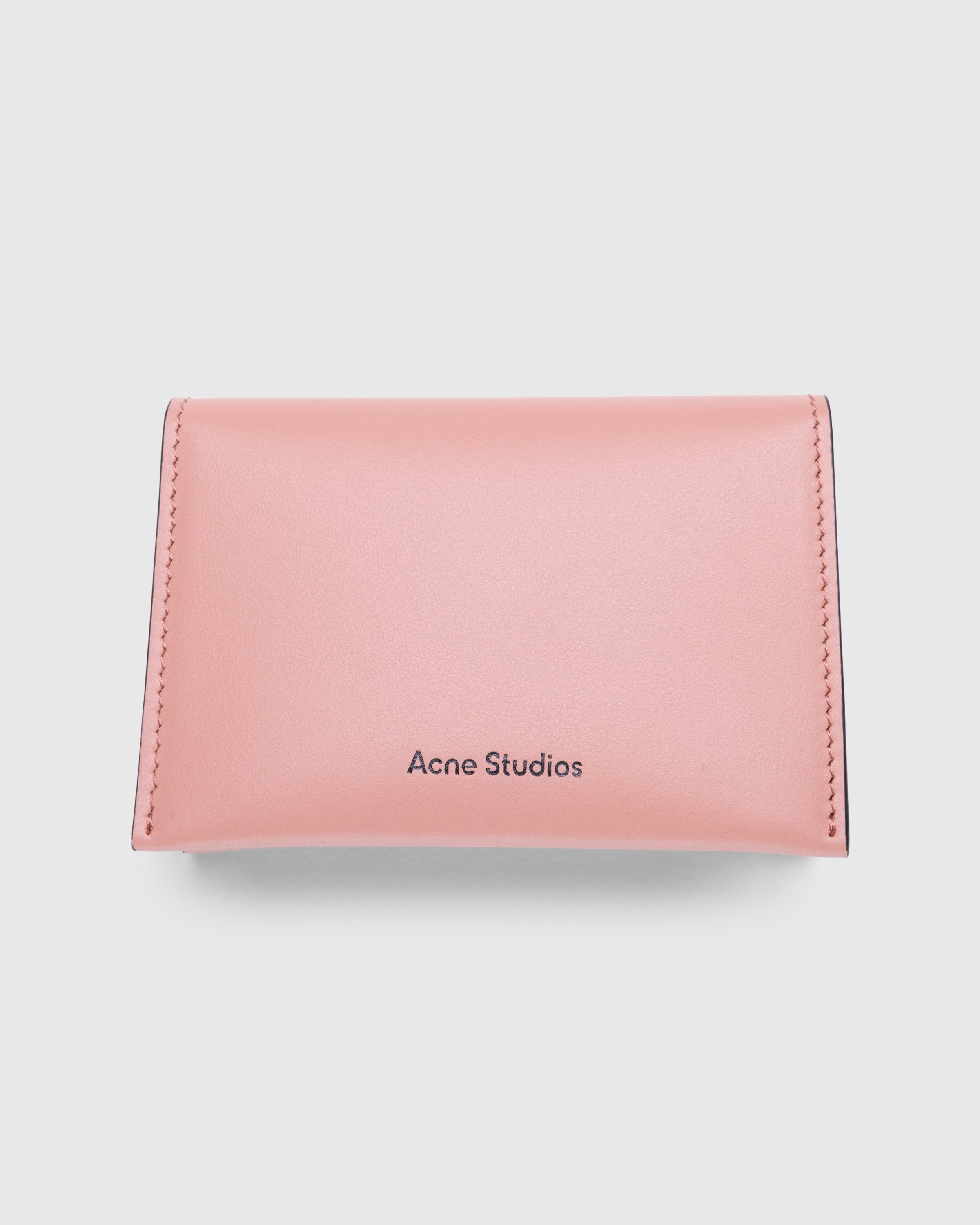 Card holder - Pink leather card holder