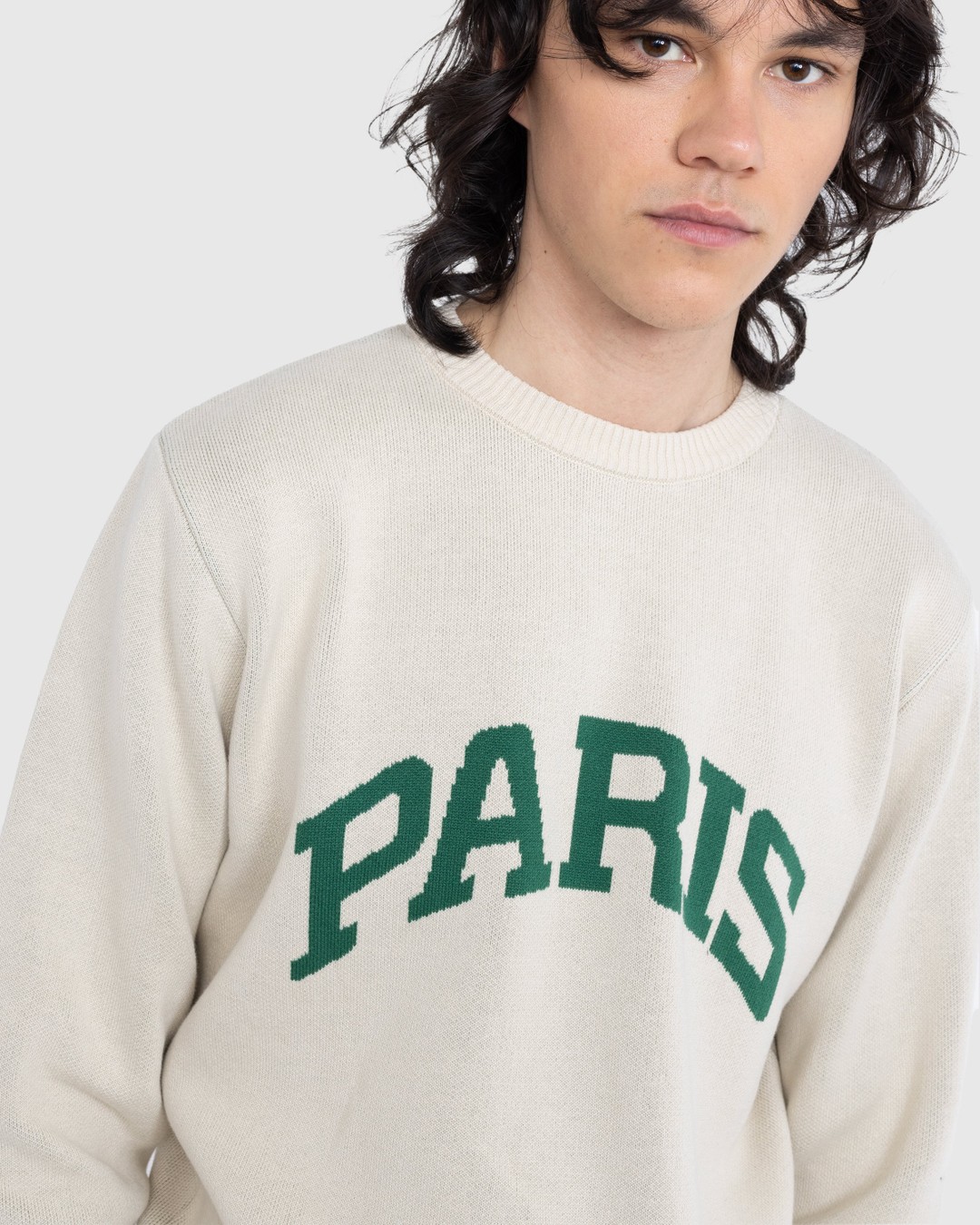 Highsnobiety – Not in Paris 5 Knitted Sweater - Sweats - Beige - Image 4