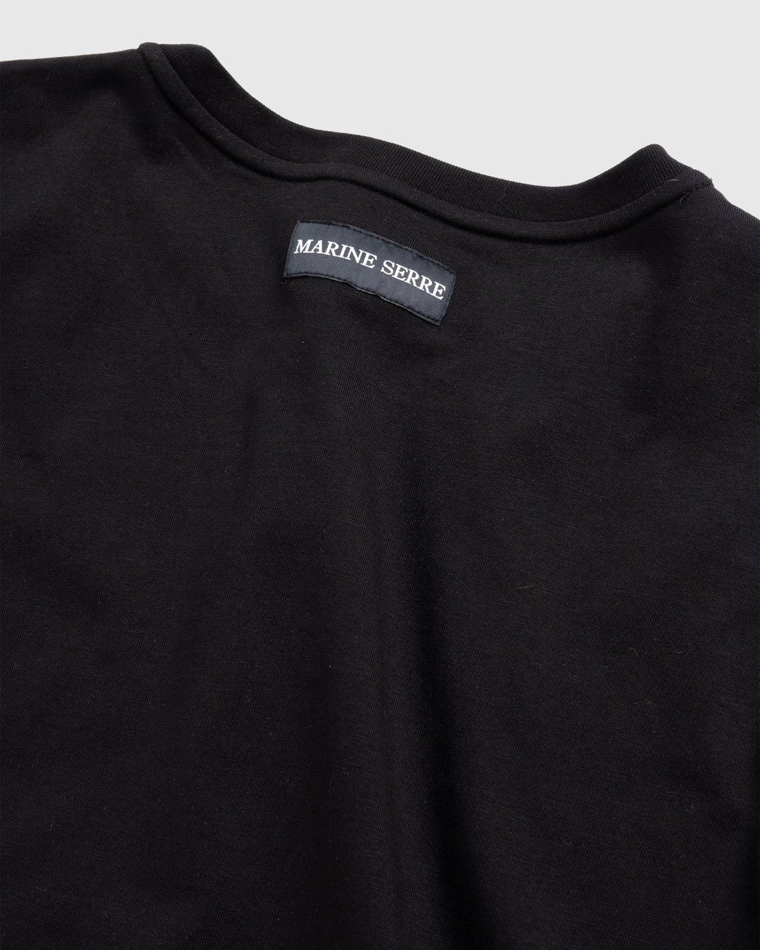 Marine Serre – Organic Cotton Regular T-Shirt Black - T-shirts - Black - Image 5