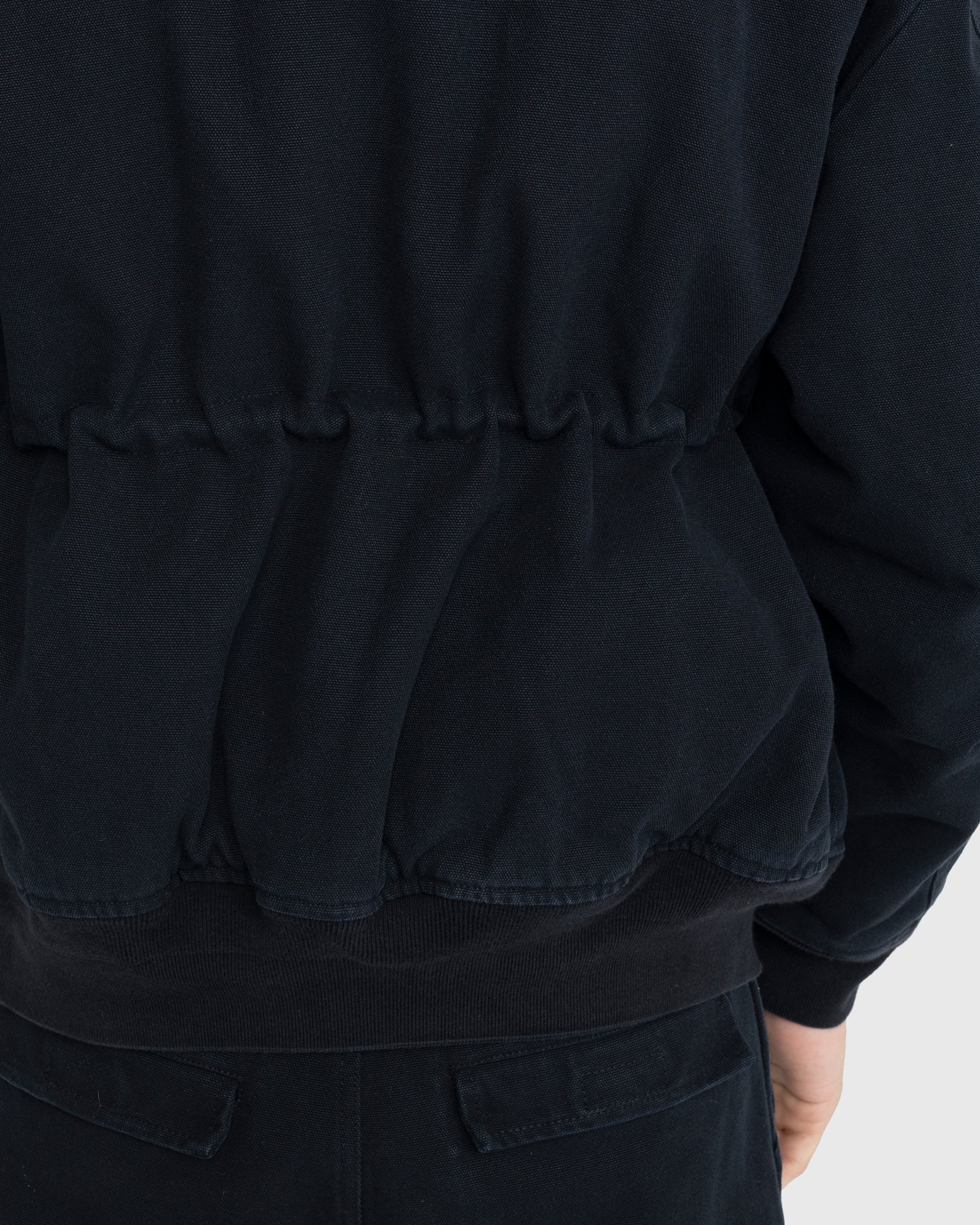 Acne Studios – Organic Cotton Bomber Jacket Black - Outerwear - Black - Image 6