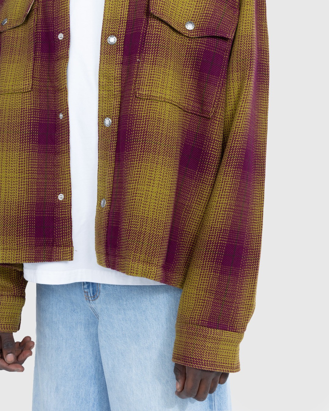 The North Face – Valley Twill Utility Shacket Large Halfdome Shadow Plaid - Shirts - Red - Image 5