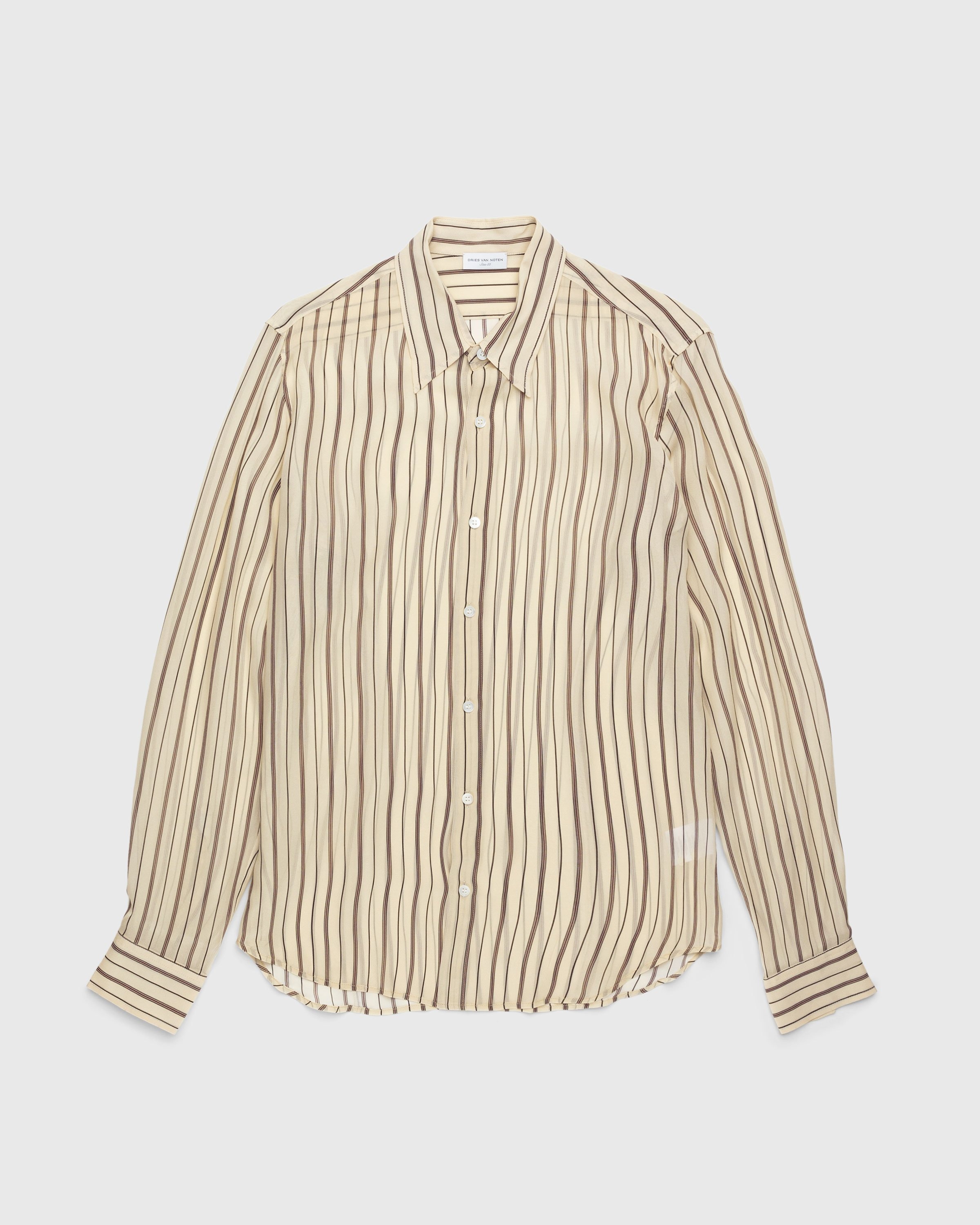 Dries van Noten – Celdon Shirt Ecru - Shirts - Beige - Image 1