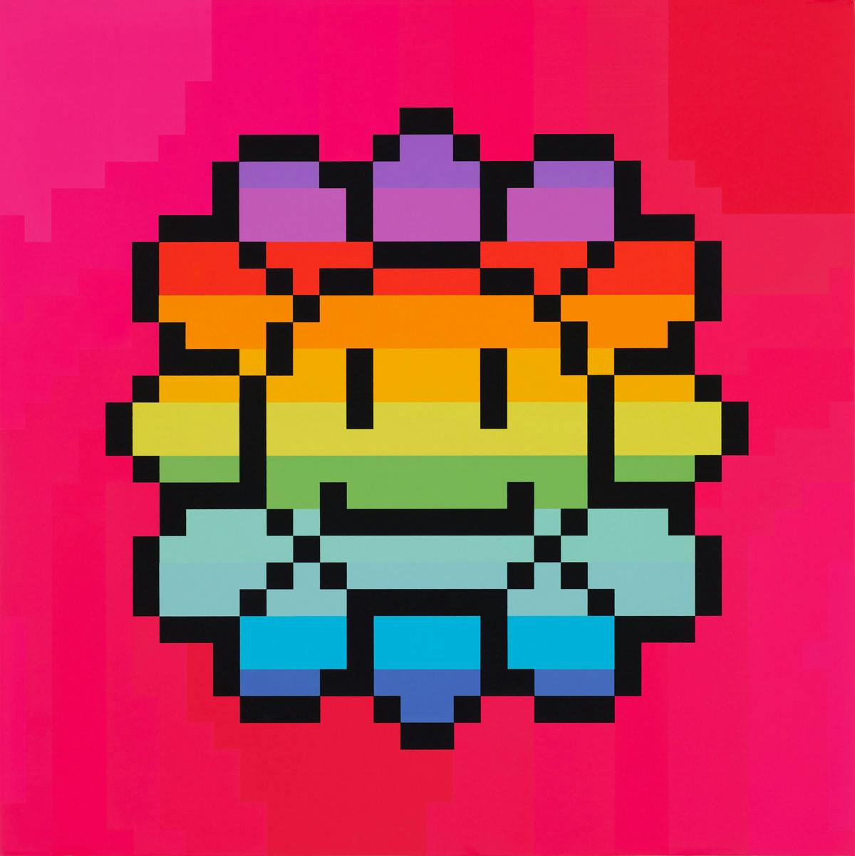 Murakami.Flower #9727 Rainbow, 2022