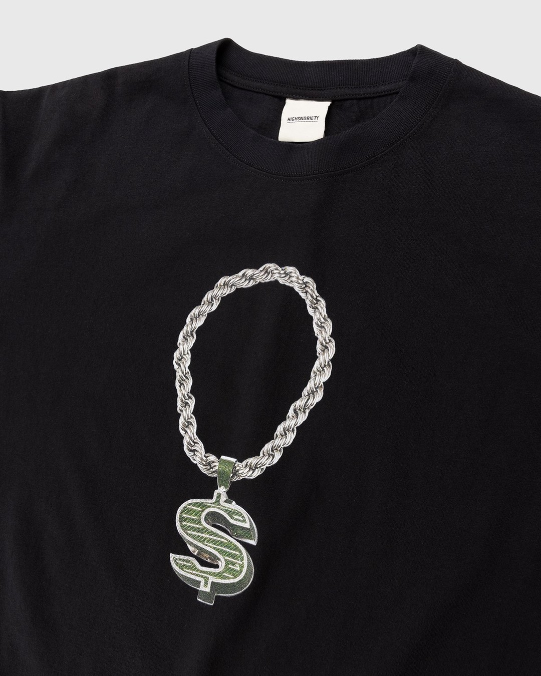 Jacob & Co. x Highsnobiety – Dollar Sign Pendant T-Shirt Black - T-shirts - Black - Image 3