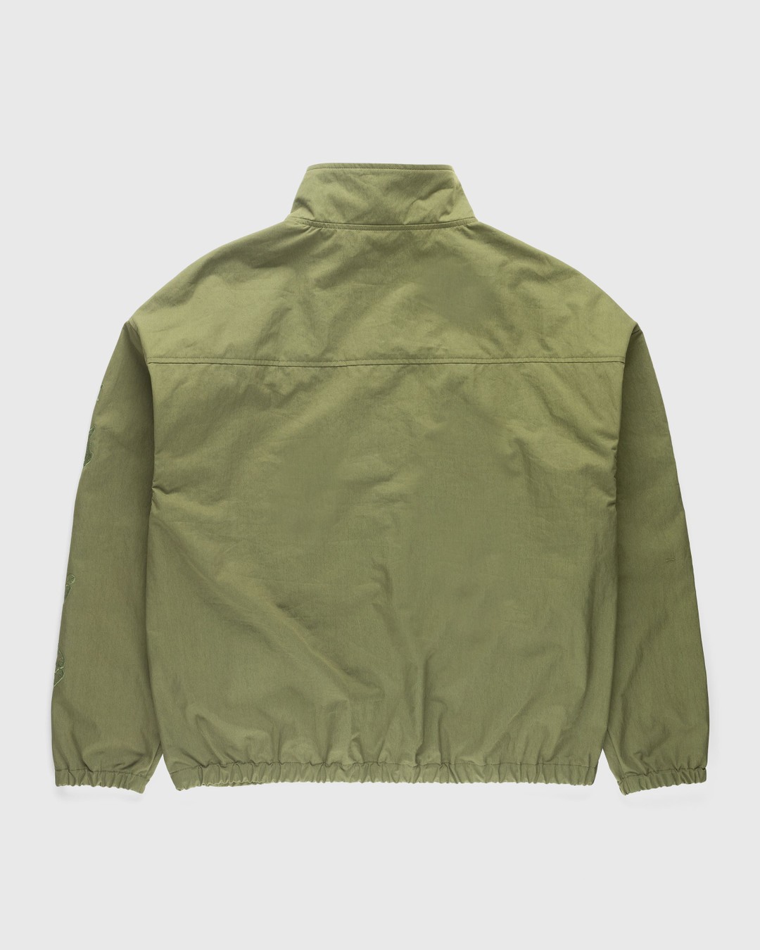 NTS x Highsnobiety – Brushed Nylon Track Jacket Green - Outerwear - Green - Image 2