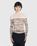 Jean Paul Gaultier – High Neck Longsleeve Printed Stripe Top Ecru/Brown - Longsleeves - Beige - Image 2