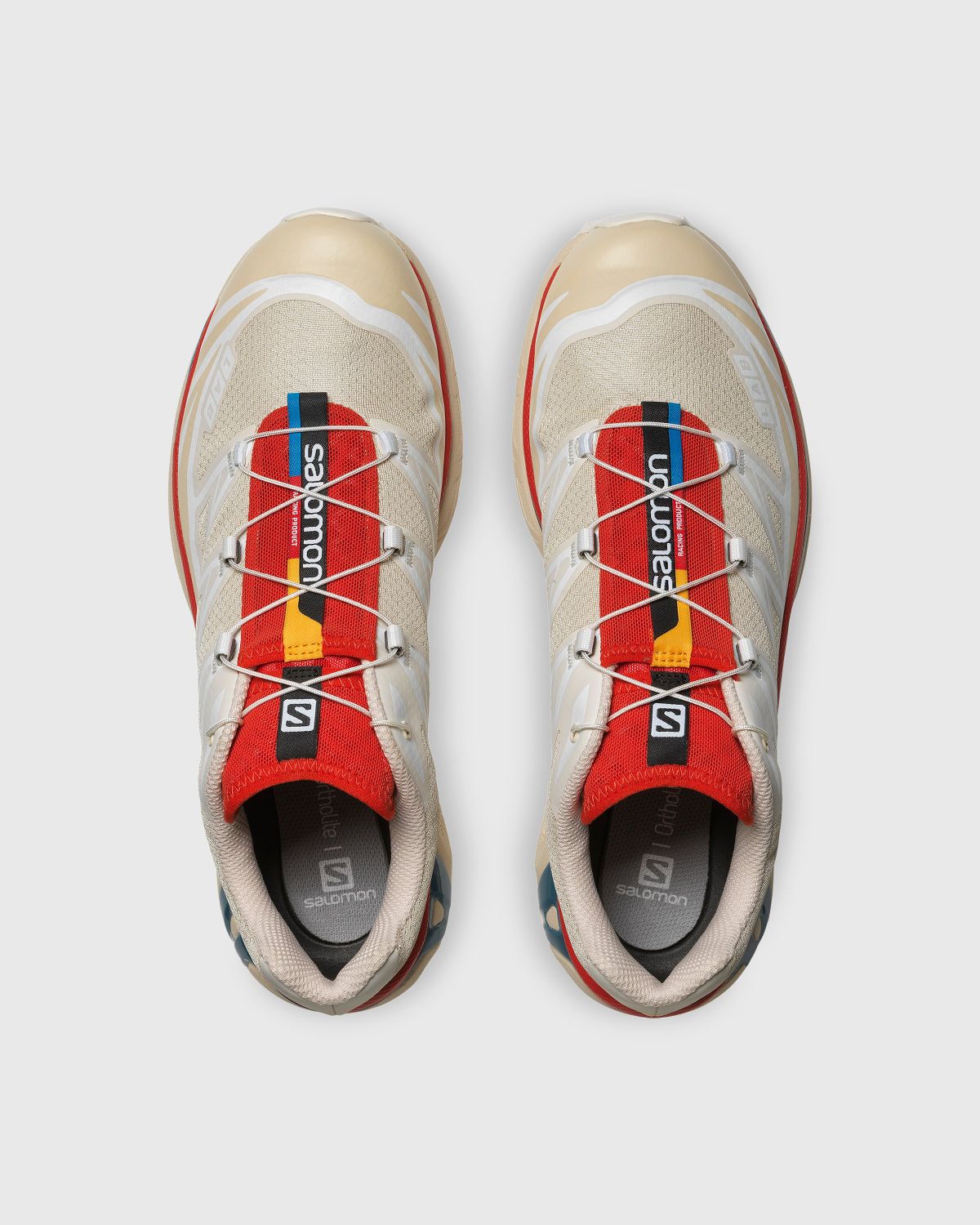 Salomon – XT-6 Almond Milk/Bleached Sand/Aurora Red - Sneakers - Multi - Image 4