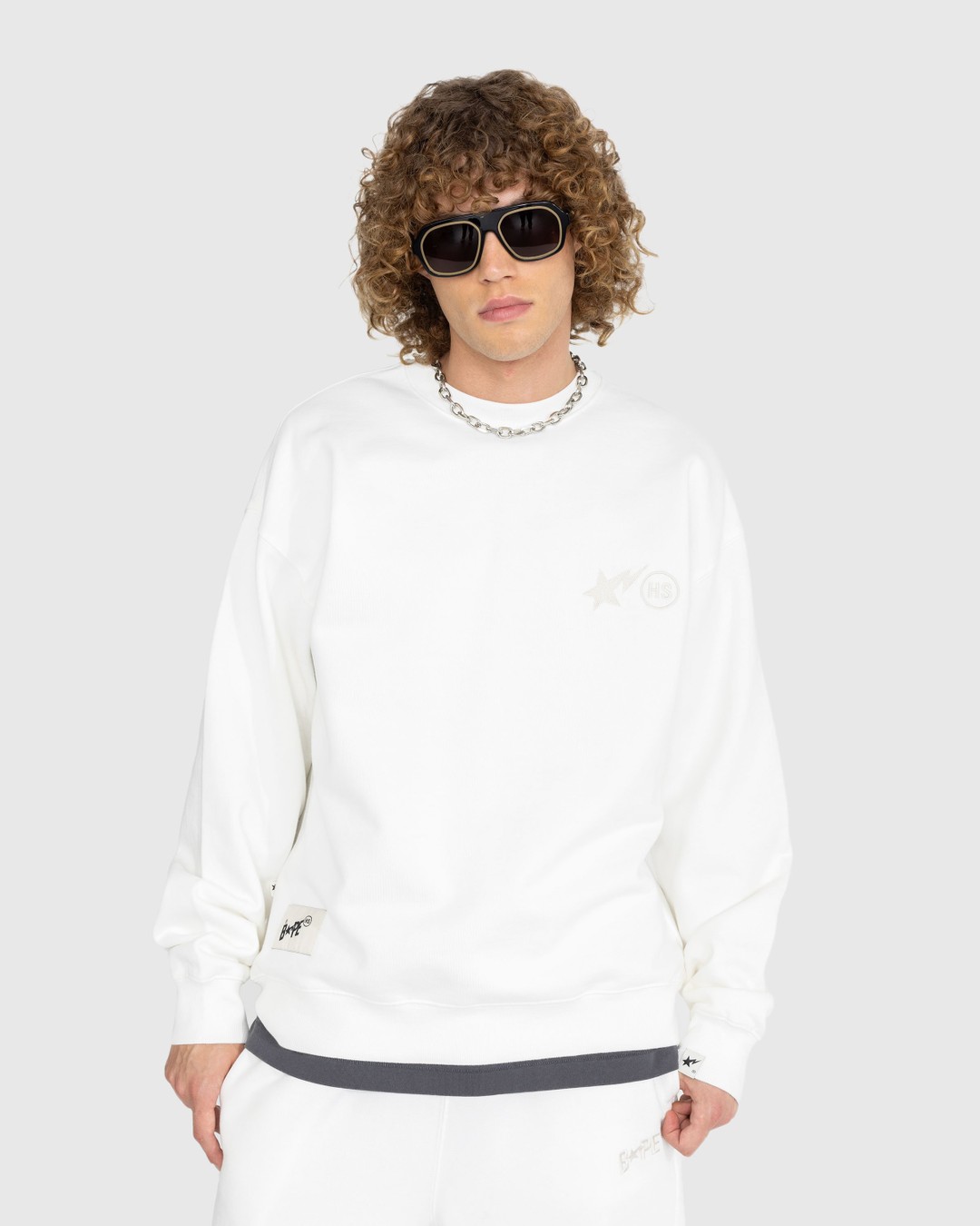 BAPE x Highsnobiety – Heavy Washed Crewneck Ivory - Sweats - Beige - Image 3