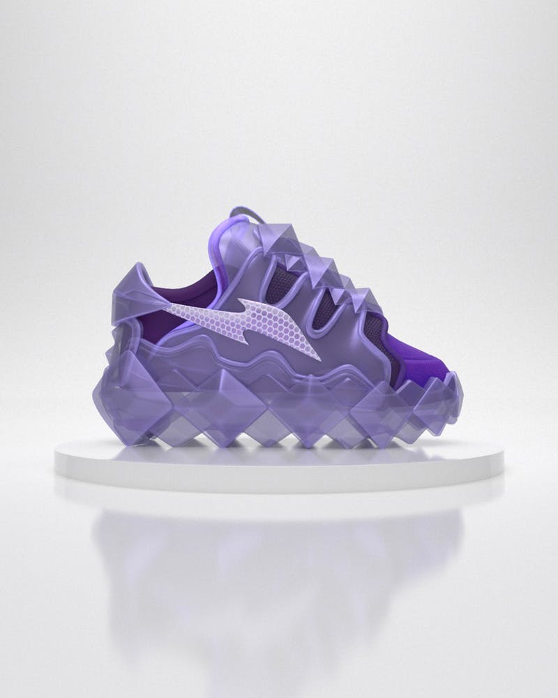 rtfkt-not-in-paris-RTFKT Alien Sneaker Shinny