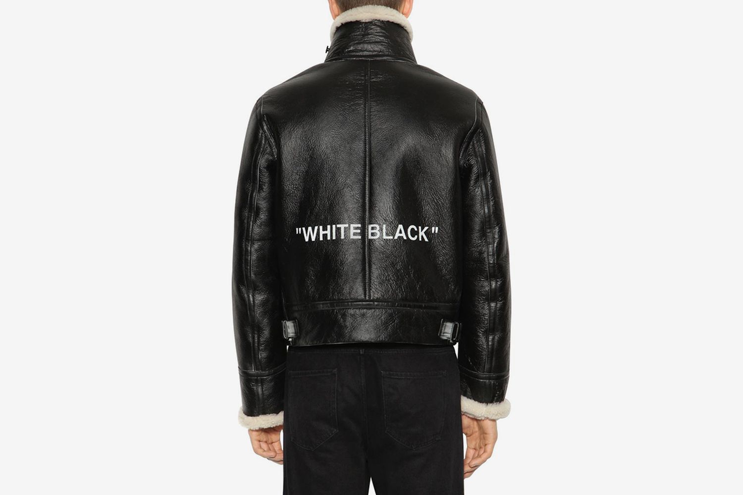 ''WHITE BLACK'' Shearling Jacket
