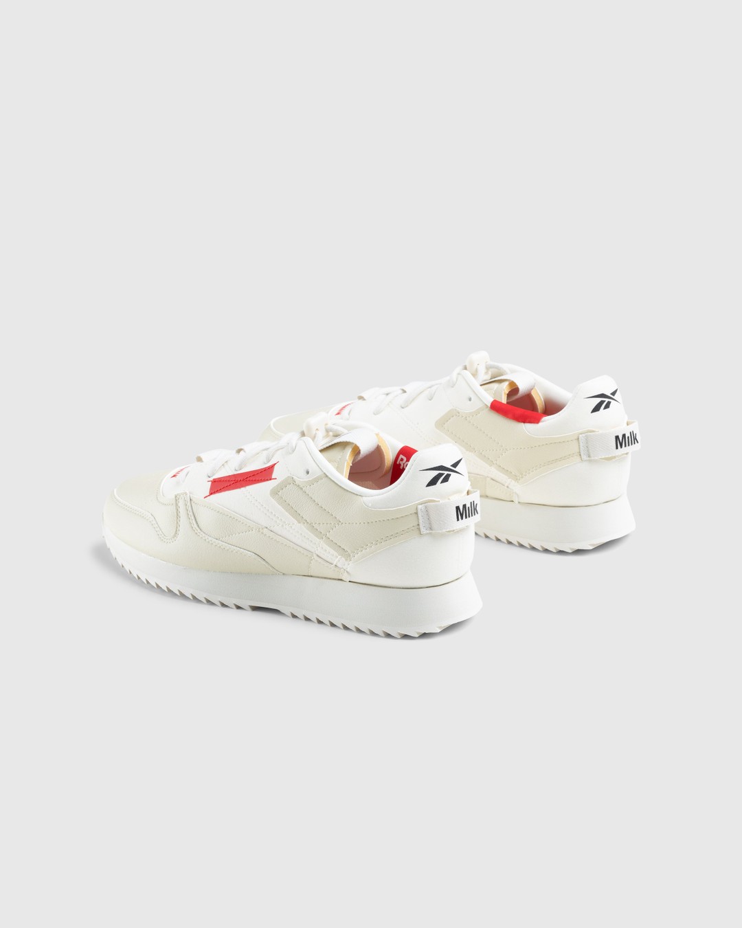 Reebok x Milk Makeup – Classic Vegan MIY Vintage Chalk/Vector Red/Core Black - Sneakers - Grey - Image 4