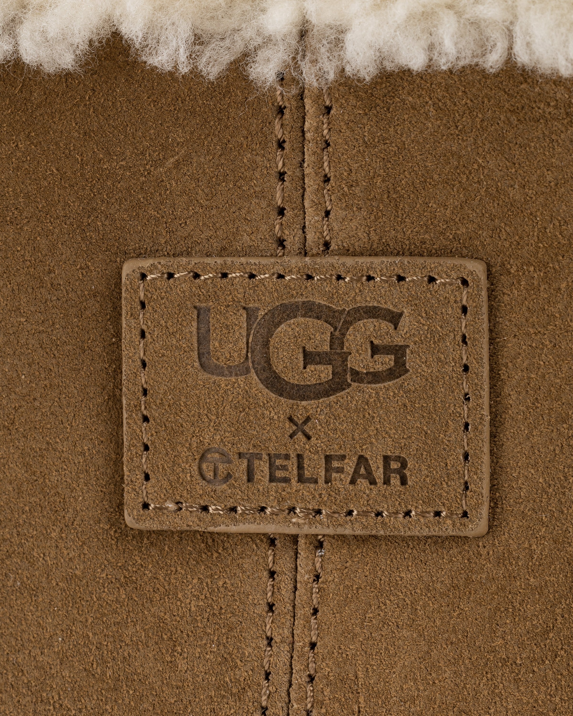 Ugg x Telfar – Suede Large Shopper Chestnut - Bags - Brown - Image 8