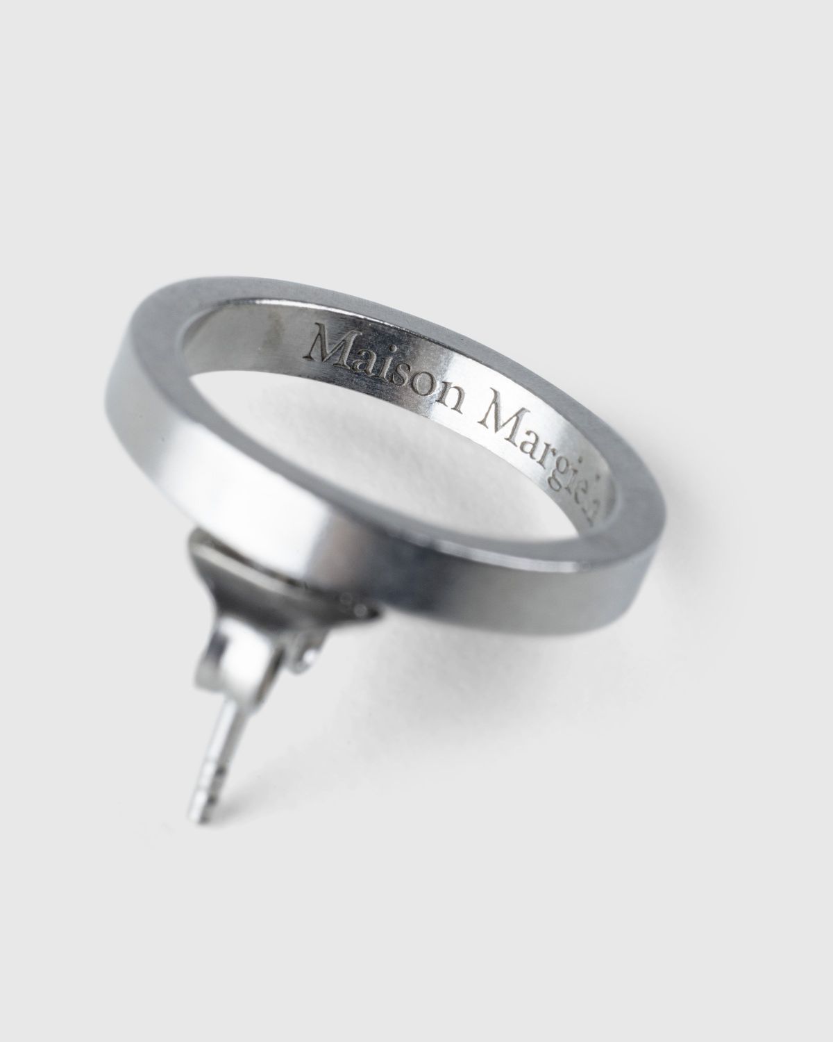 Maison Margiela – Hoop Earring Silver - Jewelry - Silver - Image 2