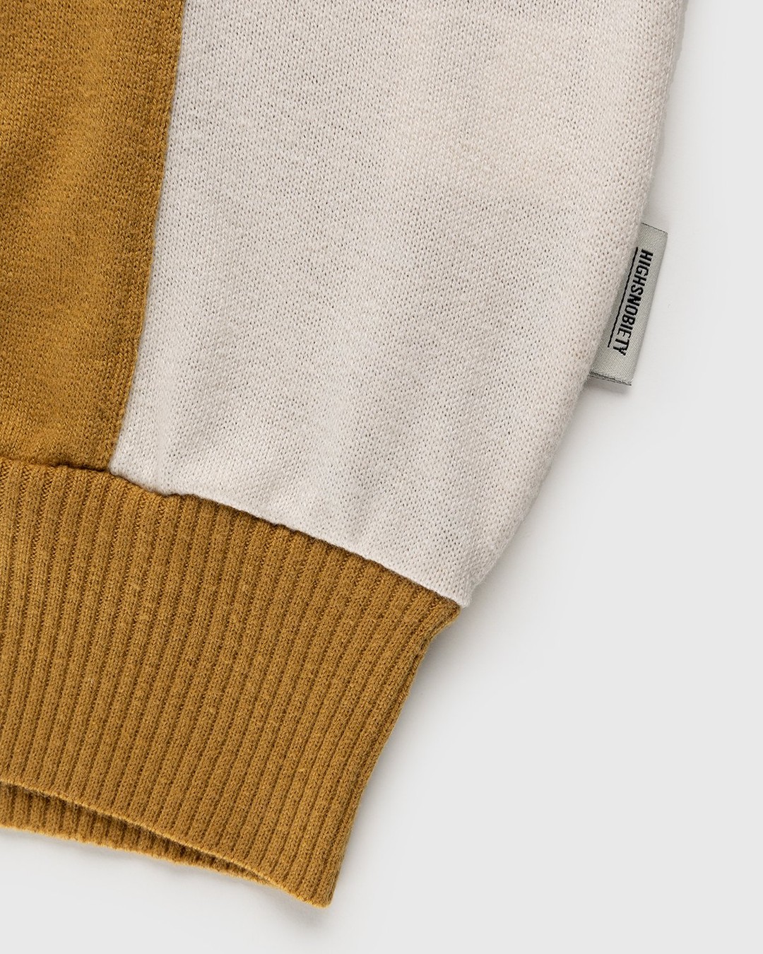 Highsnobiety – Knit Bowling Shirt Beige Brown - Shirts - Brown - Image 5