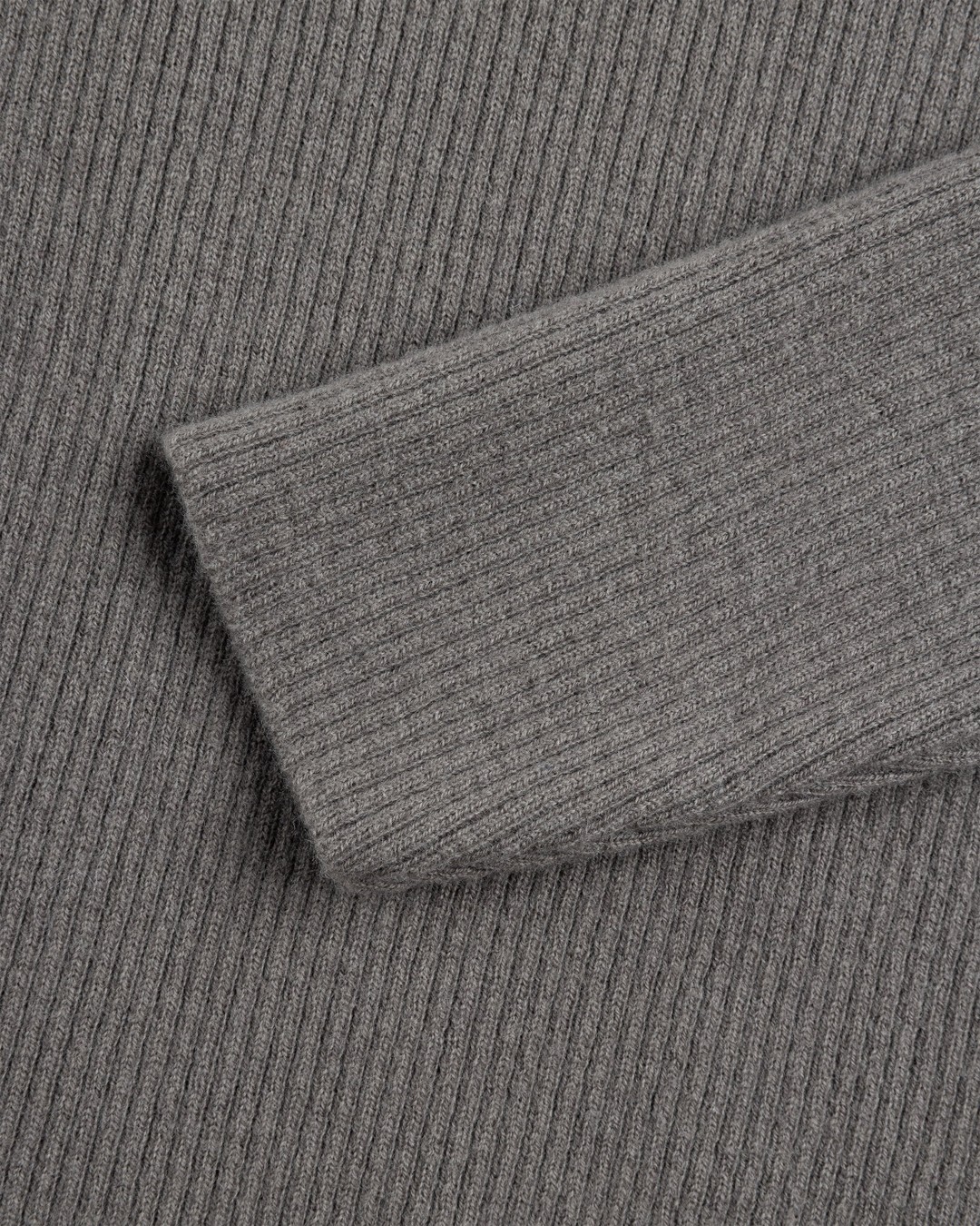 Our Legacy – Compact Roundneck Mole Grey Super Wool - Knitwear - Grey - Image 7
