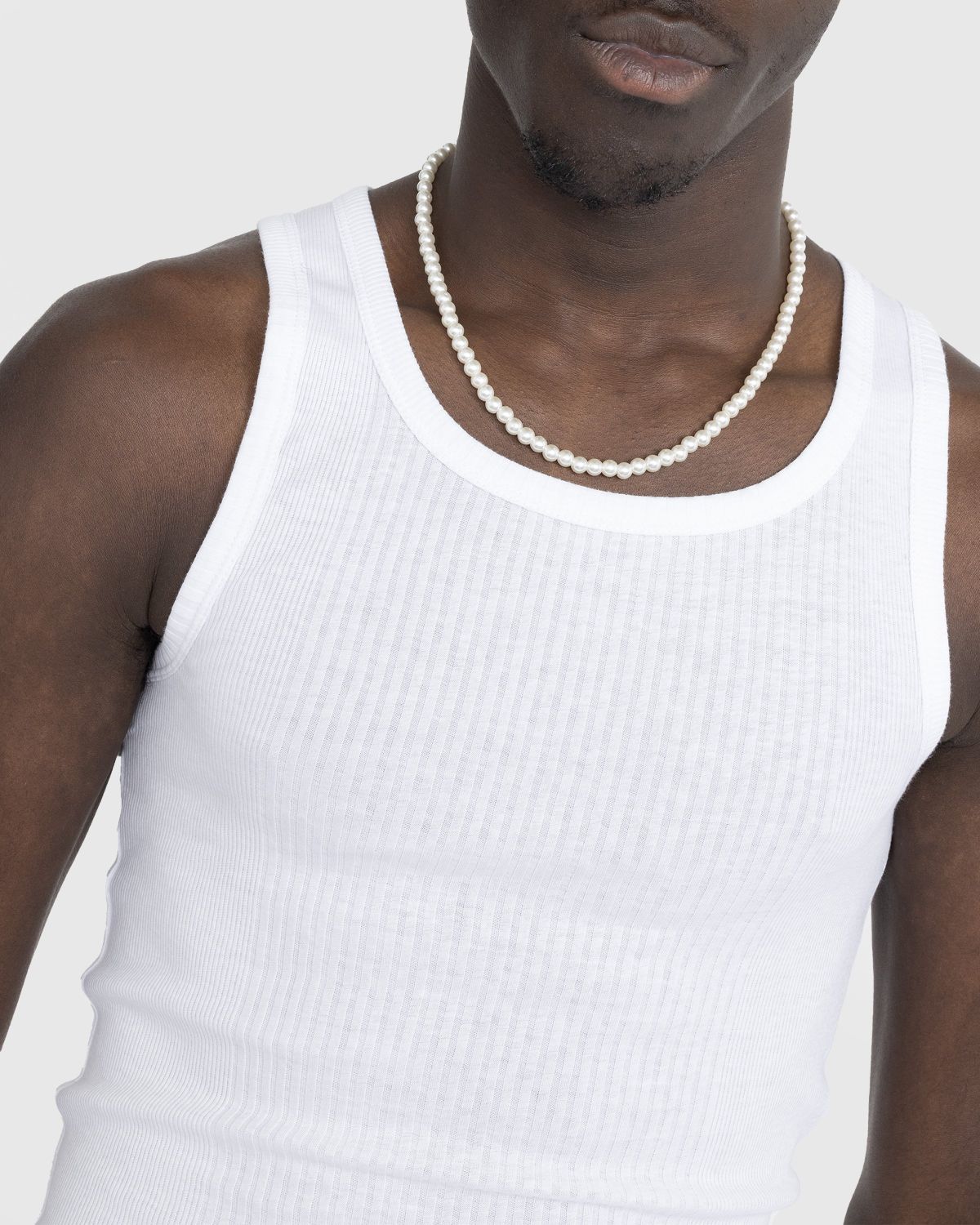 JACQUEMUS – Le Débardeur Caraco White - Men Tops - White - Image 4