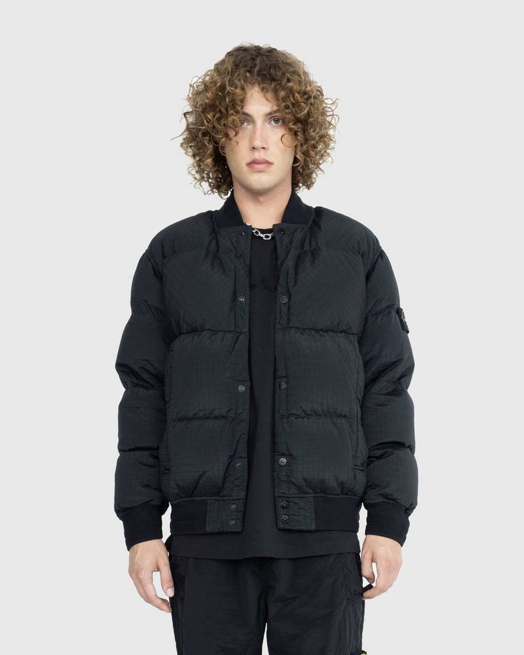 Stone Island – Ripstop Nylon Metal Down Jacket Black  - Outerwear - Black - Image 2